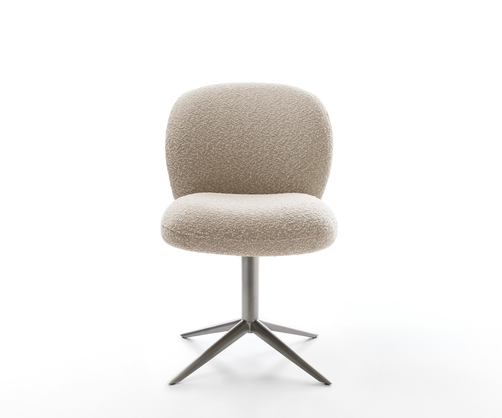 Drehstuhl Nube-Flex Bouclé Schlamm Fußkreuz Graphit 360° drehbar Wippfunktion Taschenfederkern 2