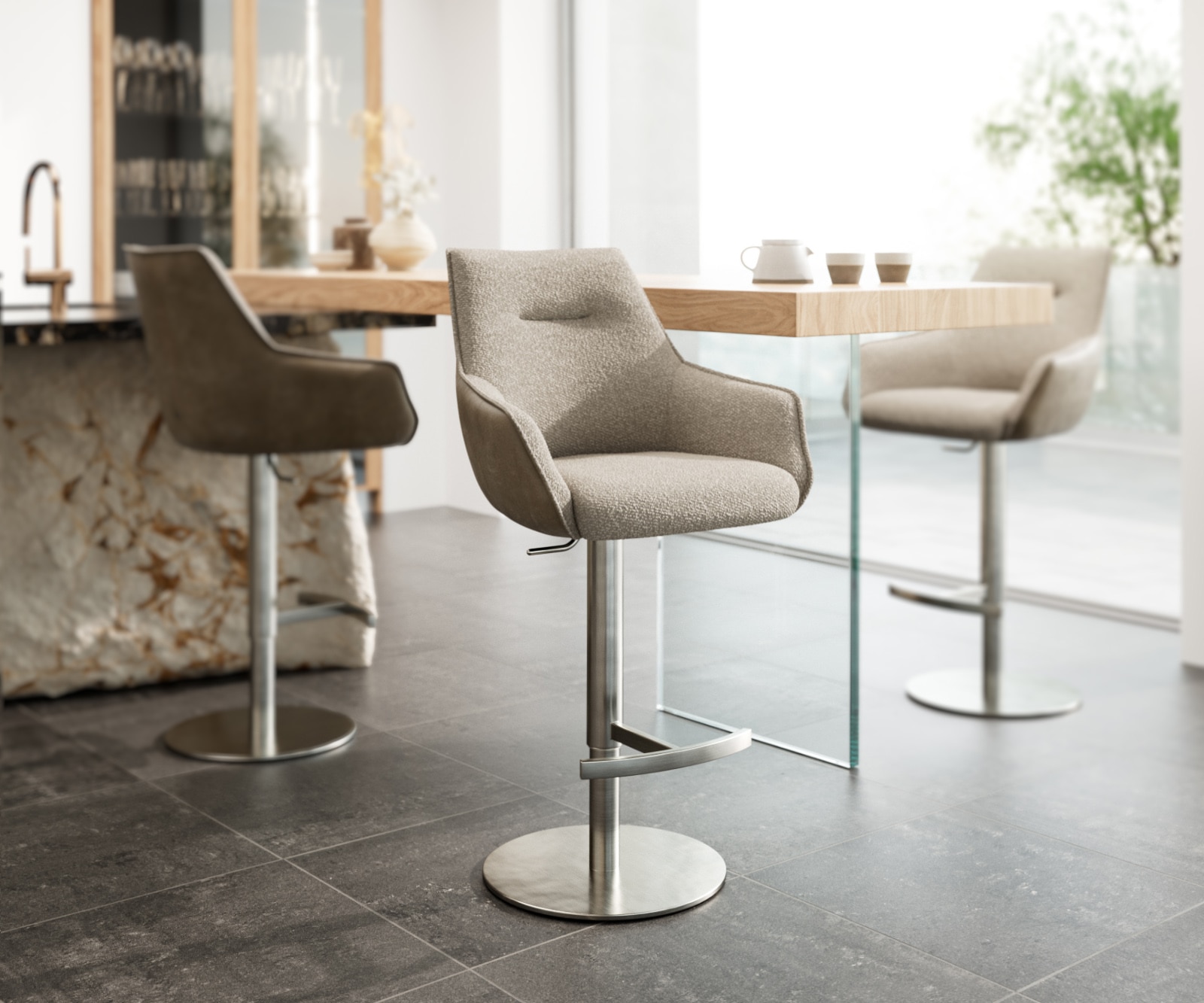 Barstuhl Alja-Flex Polsterstuhl 1 Barstuhl Alja-Flex Polsterstuhl 1