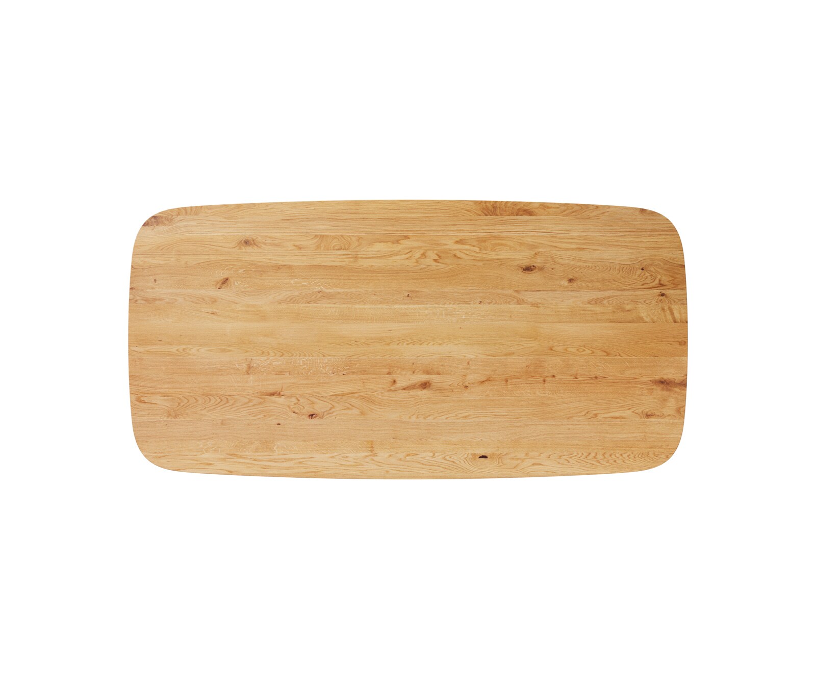 Esstischplatte Edge Boot 240x120x2,5-3 cm Eiche Natur Schweizer Kante 2