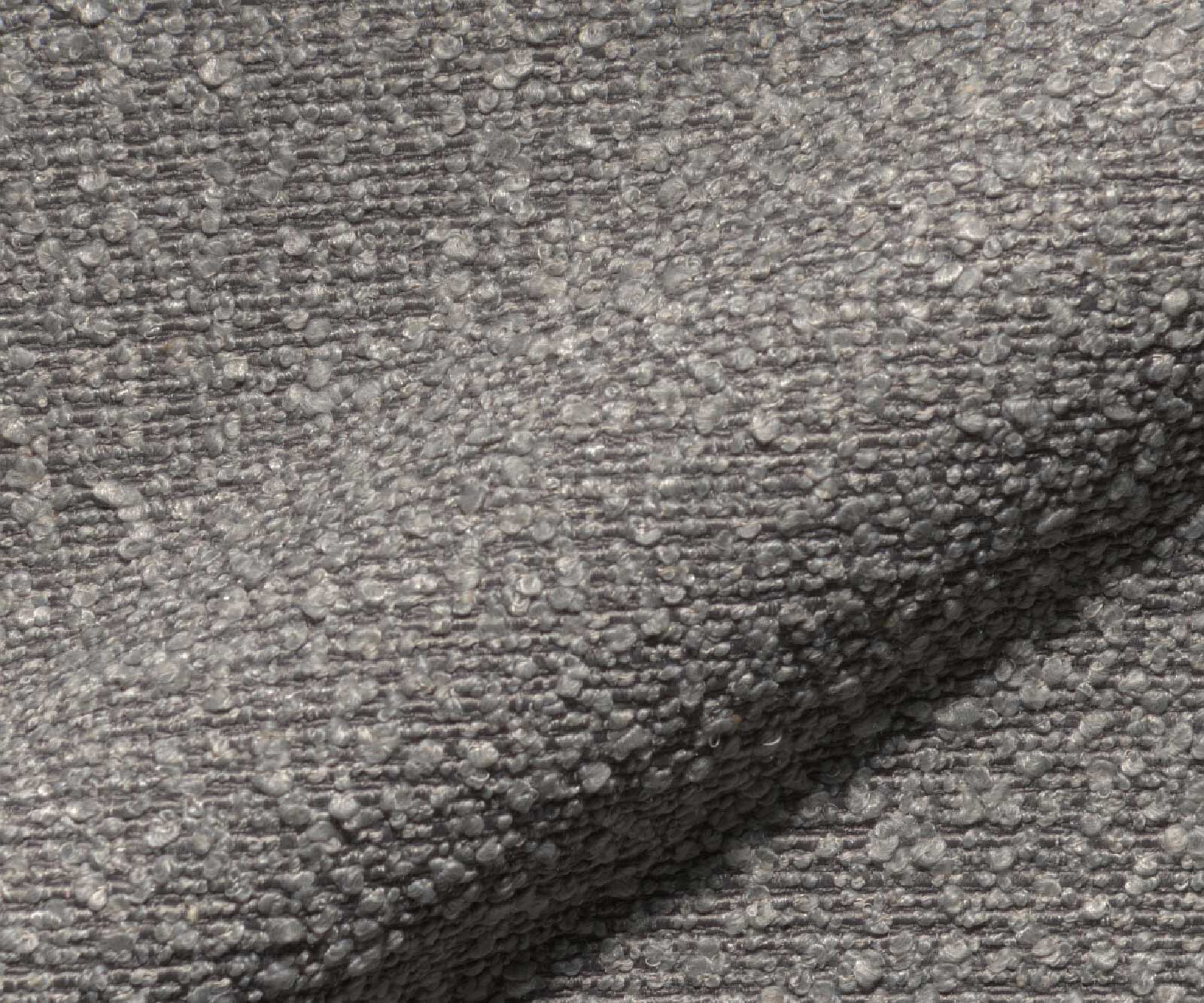 Drehstuhl Heira-Flex mit Armlehnen Bouclé Silbergrau Kreuzgestell breit Graphit 360° drehbar Wippfunktion Taschenfederkern 2
