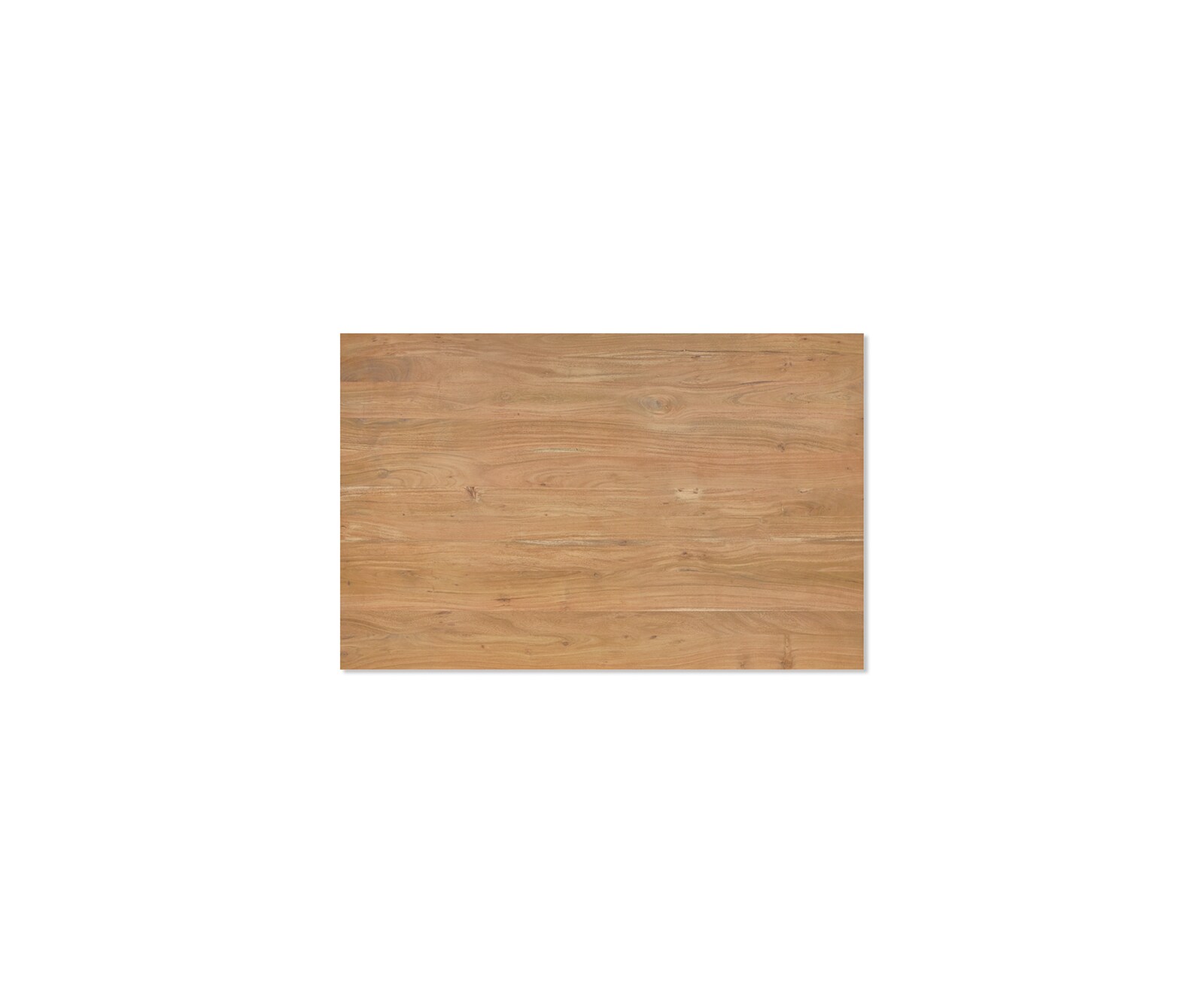 Esstischplatte Edge 140x90cm Akazie Natur Schweizer Kante 1