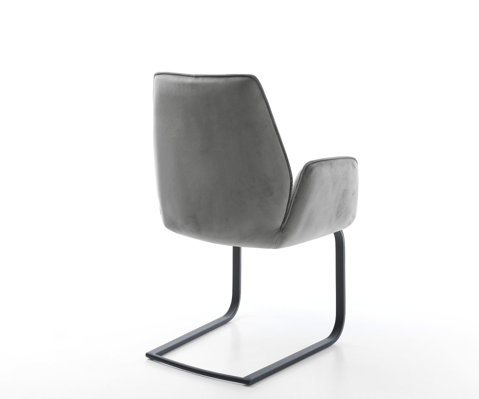 Freischwinger Zoa-Flex Samt Grau Freischwinger flach Schwarz Taschenfederkern 4 Freischwinger Zoa-Flex Samt Grau Freischwinger flach Schwarz Taschenfederkern 4