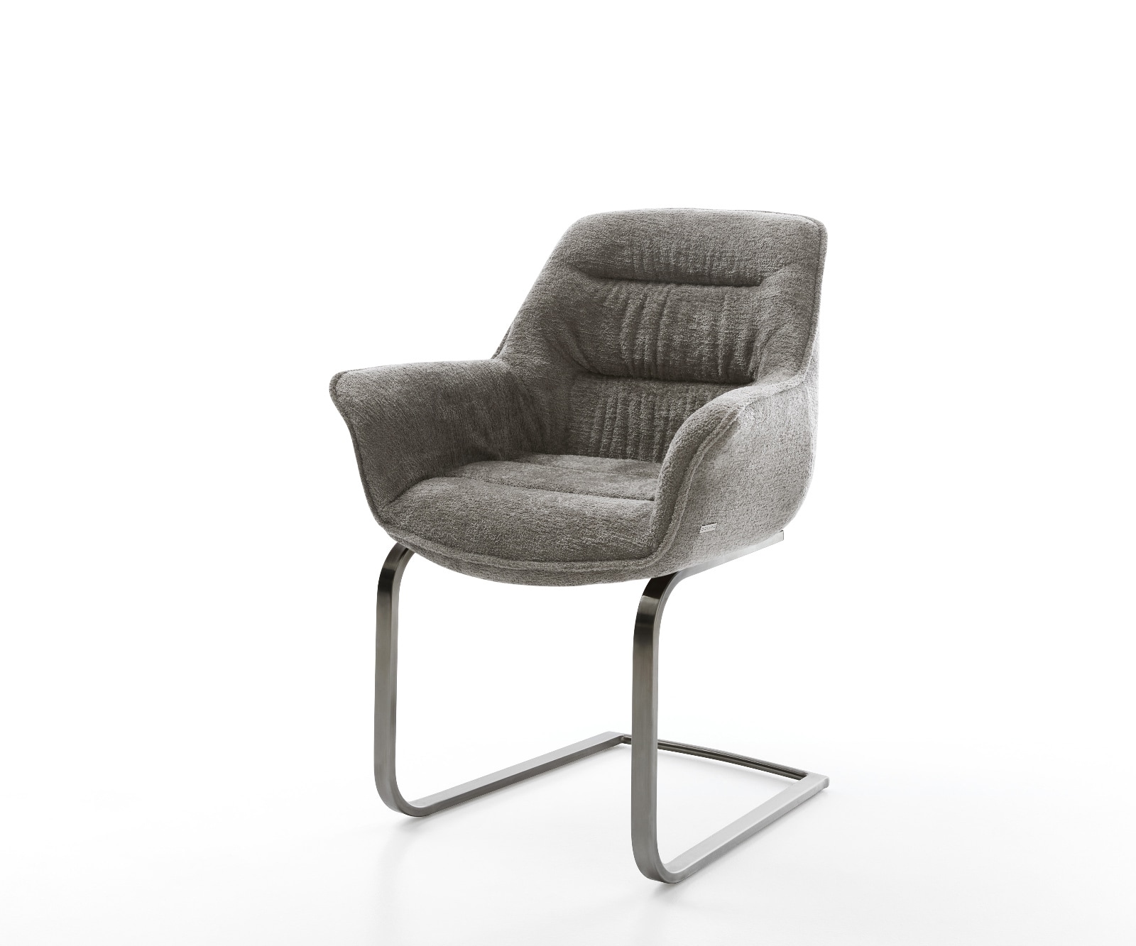 Freischwinger Kaira-Flex Bouclé Soft Schlamm Freischwinger flach Graphit