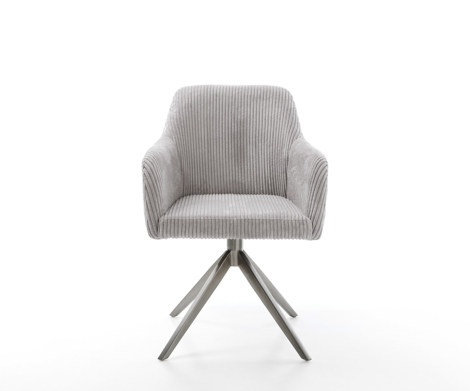 Drehstuhl Greg-Flex Cord Silbergrau Kreuzgestell breit Graphit 360° drehbar Wippfunktion Taschenfederkern 1 Drehstuhl Greg-Flex Cord Silbergrau Kreuzgestell breit Graphit 360° drehbar Wippfunktion Taschenfederkern 1