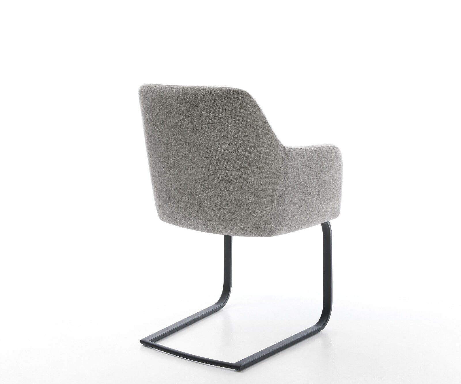 Freischwinger Greg-Flex Strukturstoff Soft Grau Freischwinger flach Schwarz Taschenfederkern 5