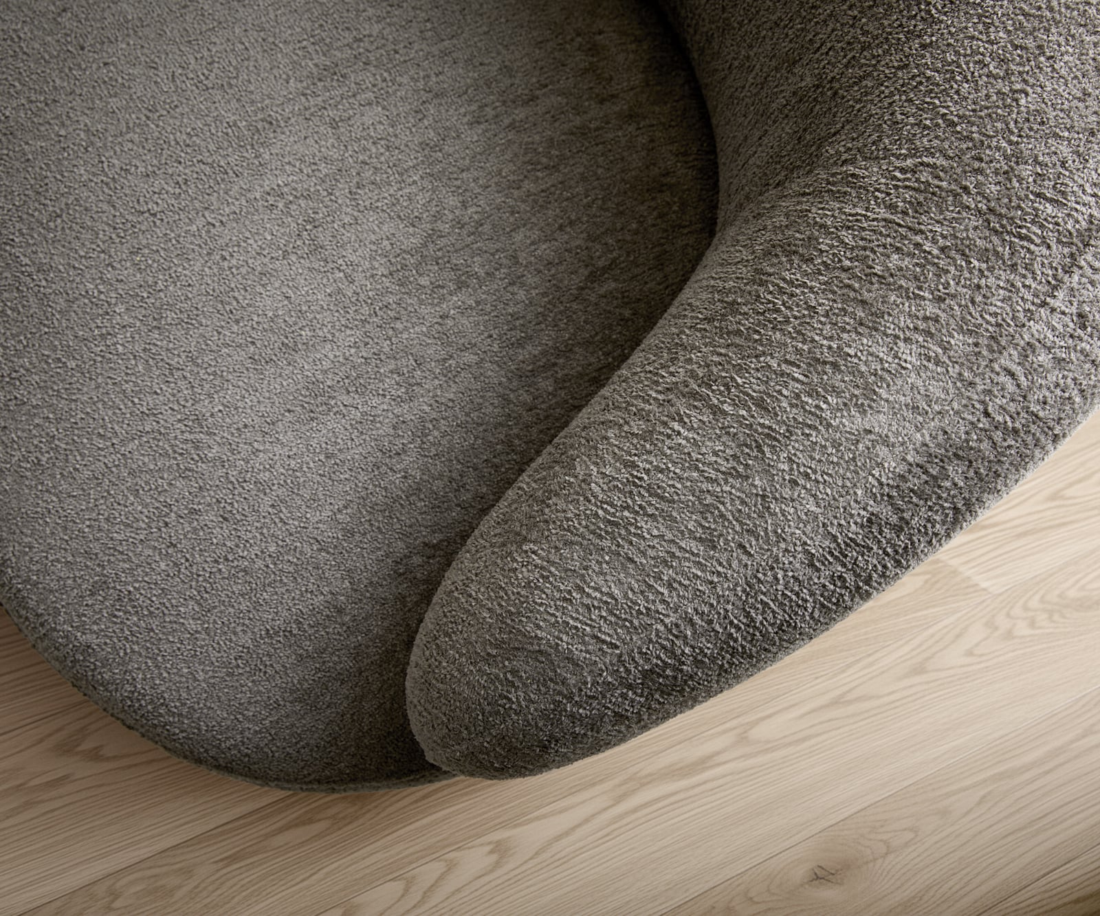 Loungesessel Nova 88x88 cm Bouclé Soft Schlamm 6 Loungesessel Nova 88x88 cm Bouclé Soft Schlamm 6