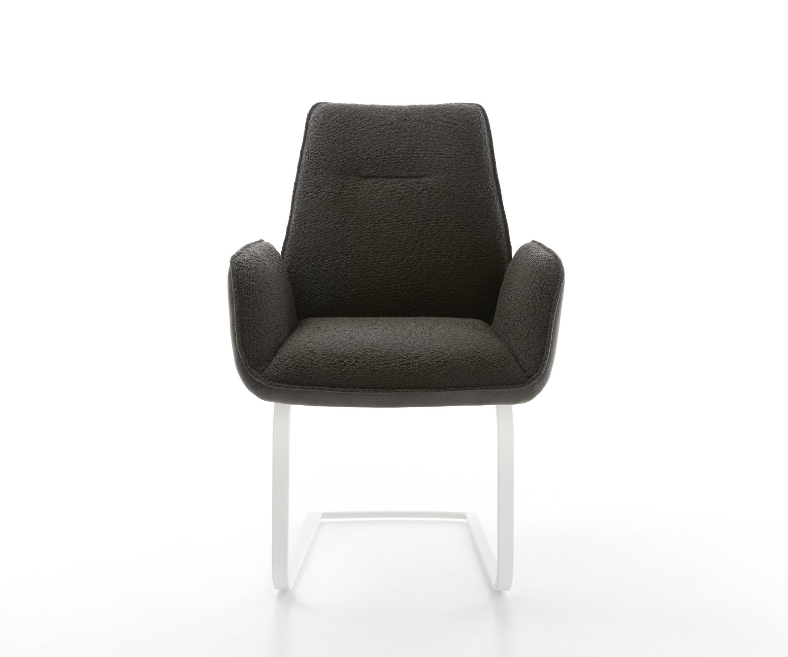 Freischwinger Zoa-Flex Materialmix Schwarz Freischwinger flach Weiß Taschenfederkern 2