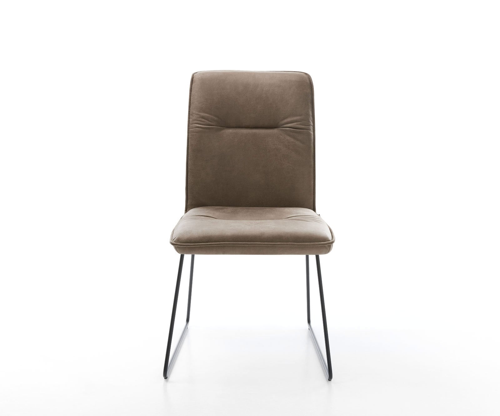 Esszimmerstuhl Vinjo-Flex Mikrofaser Taupe Vintage Kufengestell Schwarz 1 Esszimmerstuhl Vinjo-Flex Mikrofaser Taupe Vintage Kufengestell Schwarz 1