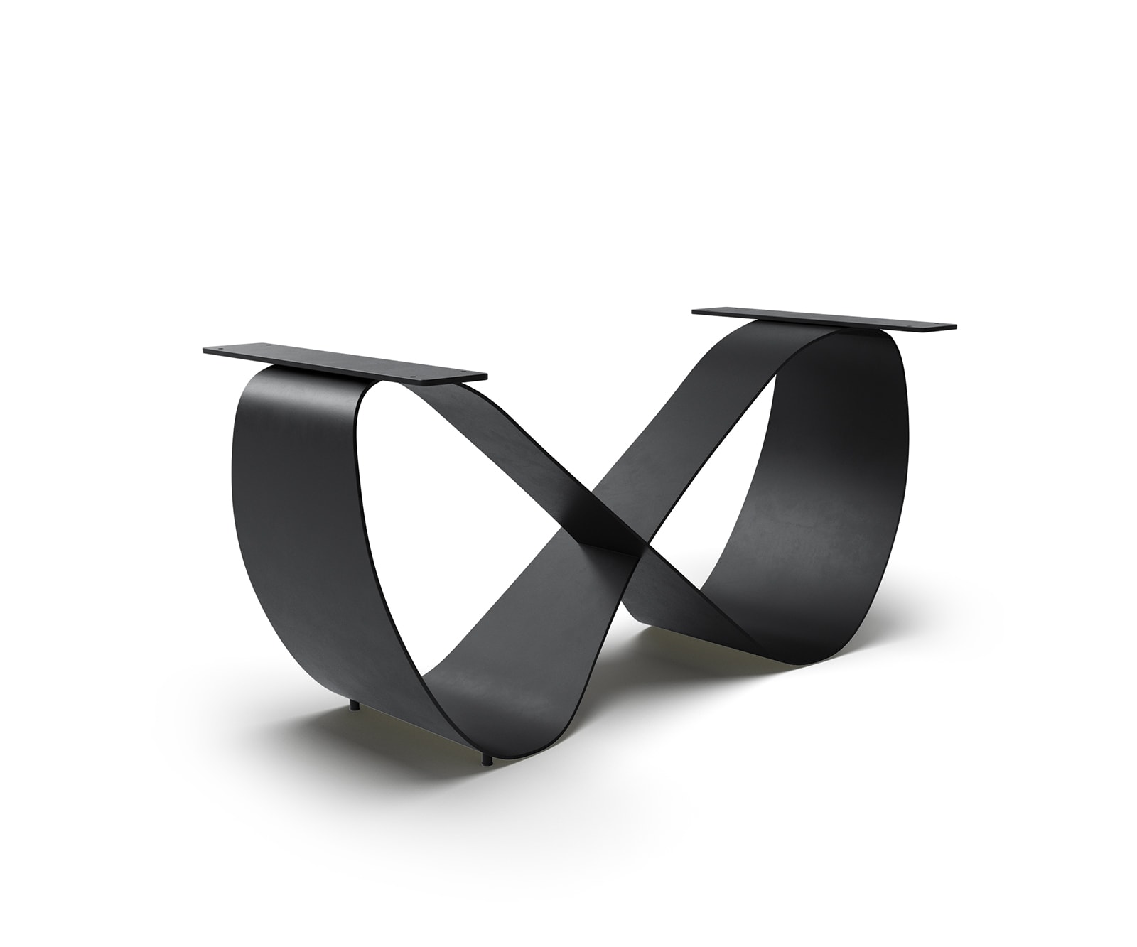 Tischgestell Infinity Metall Schwarz für Tischplatten ab 240 cm Tischgestell Infinity Metall Schwarz für Tischplatten ab 240 cm