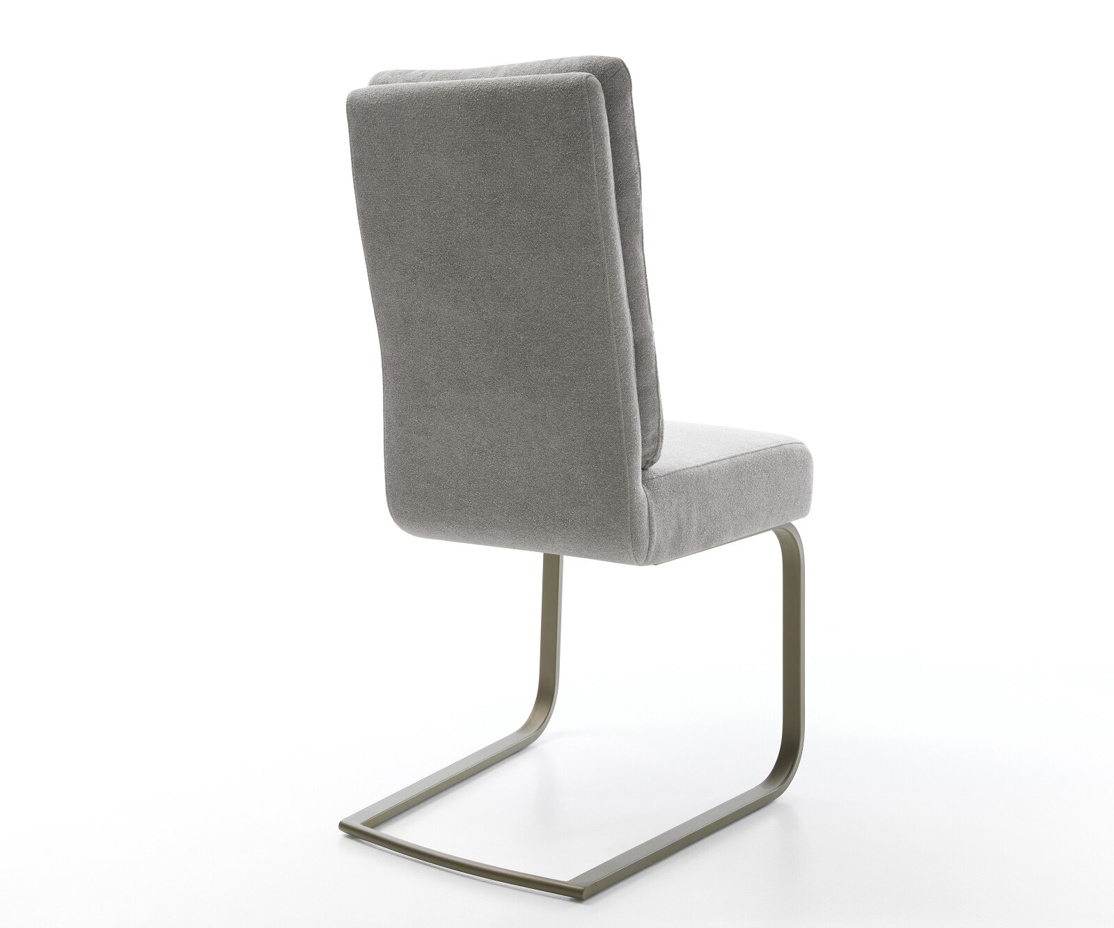 Freischwinger Pela-Flex Strukturstoff Soft Grau Freischwinger flach Effektfinish Titan Taschenfederkern 4