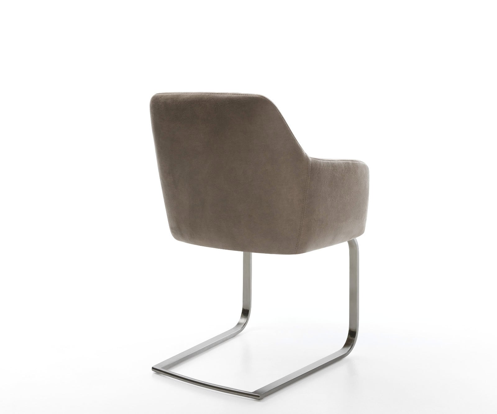 Freischwinger Greg-Flex Mikrofaser Taupe Vintage Freischwinger flach Graphit Taschenfederkern 4 Freischwinger Greg-Flex Mikrofaser Taupe Vintage Freischwinger flach Graphit Taschenfederkern 4