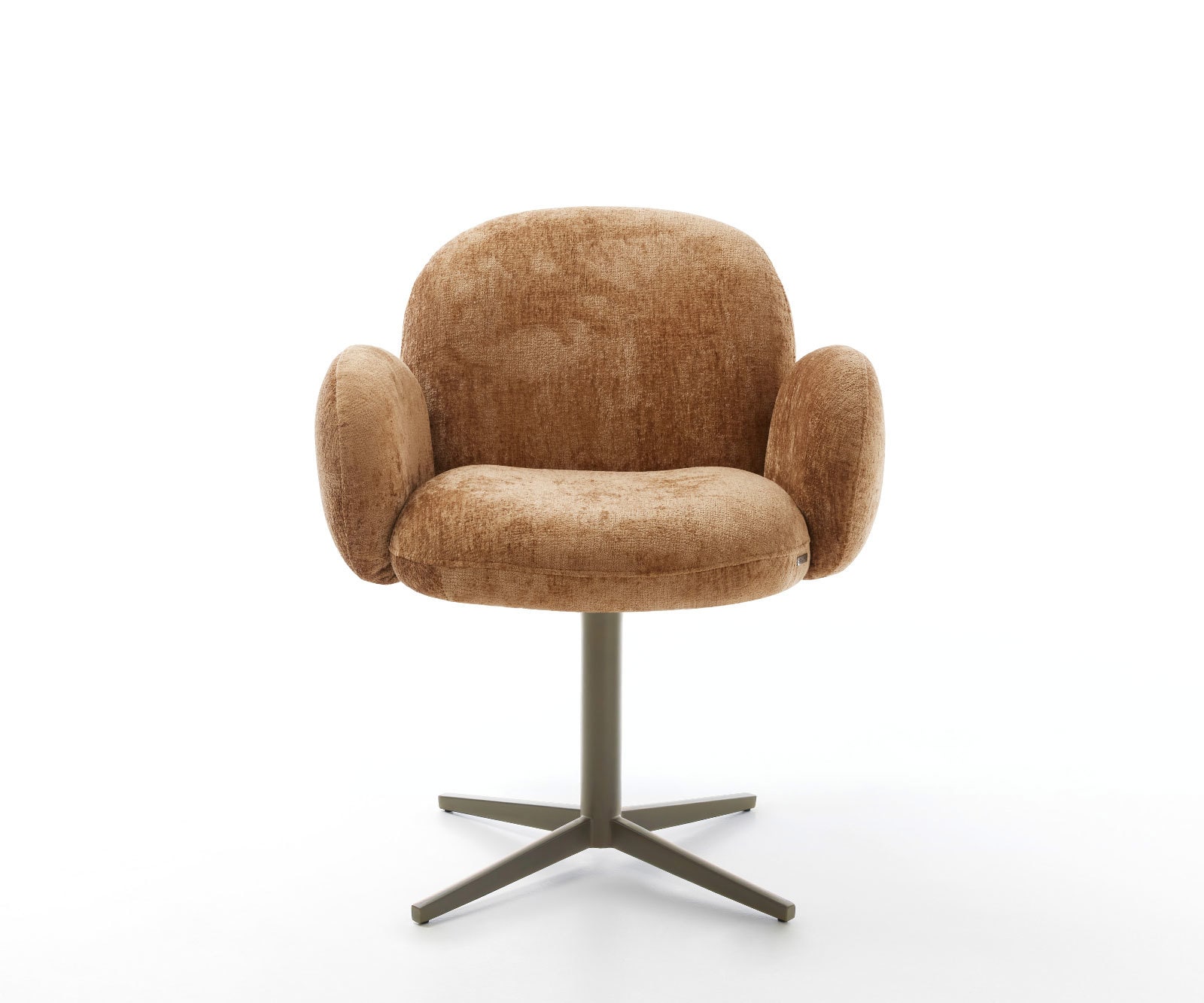 Drehstuhl Nube-Flex mit Armlehnen Chenille Rost Fußkreuz Effektfinish Titan 360° drehbar Taschenfederkern 1 Drehstuhl Nube-Flex mit Armlehnen Chenille Rost Fußkreuz Effektfinish Titan 360° drehbar Taschenfederkern 1