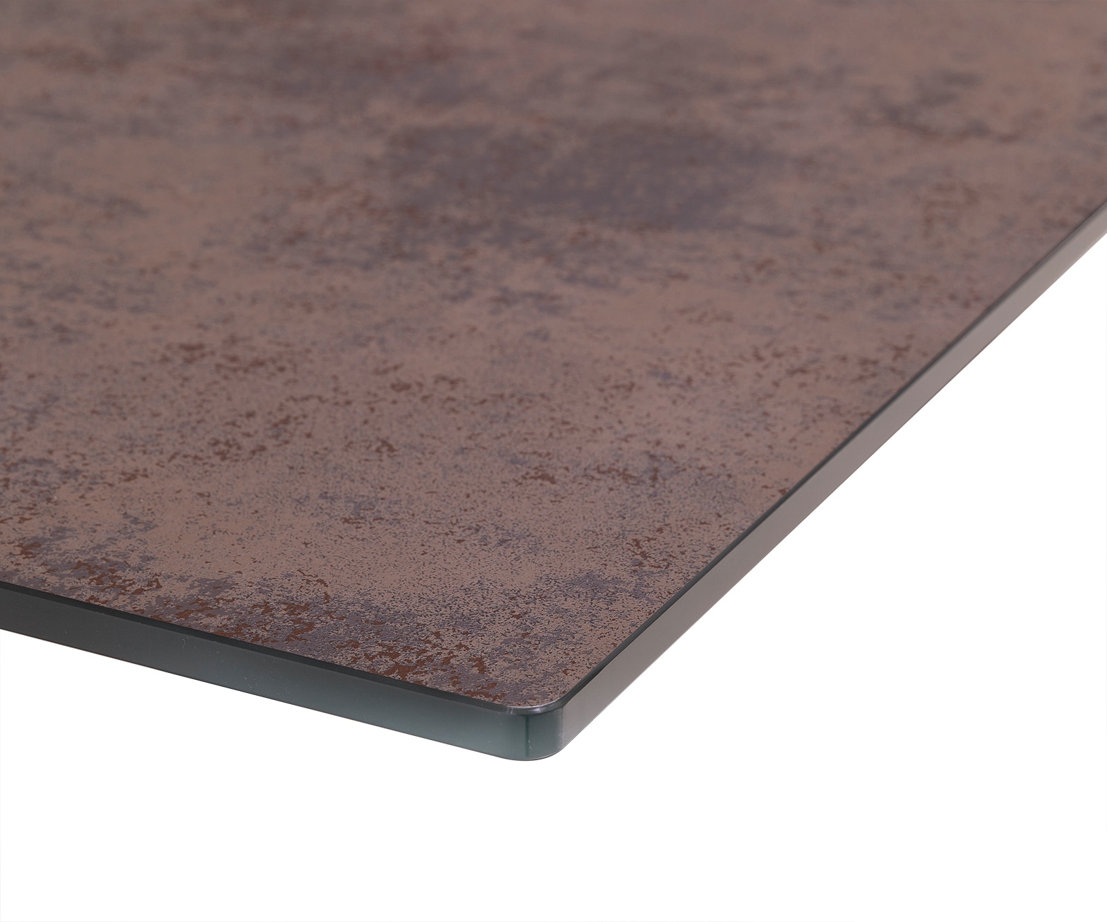 Esstisch Edge 180/220x90cm Glas Antique-braun Kreuzgestell Rechteck Schwarz Ausziehbar 4 Esstisch Edge 180/220x90cm Glas Antique-braun Kreuzgestell Rechteck Schwarz Ausziehbar 4