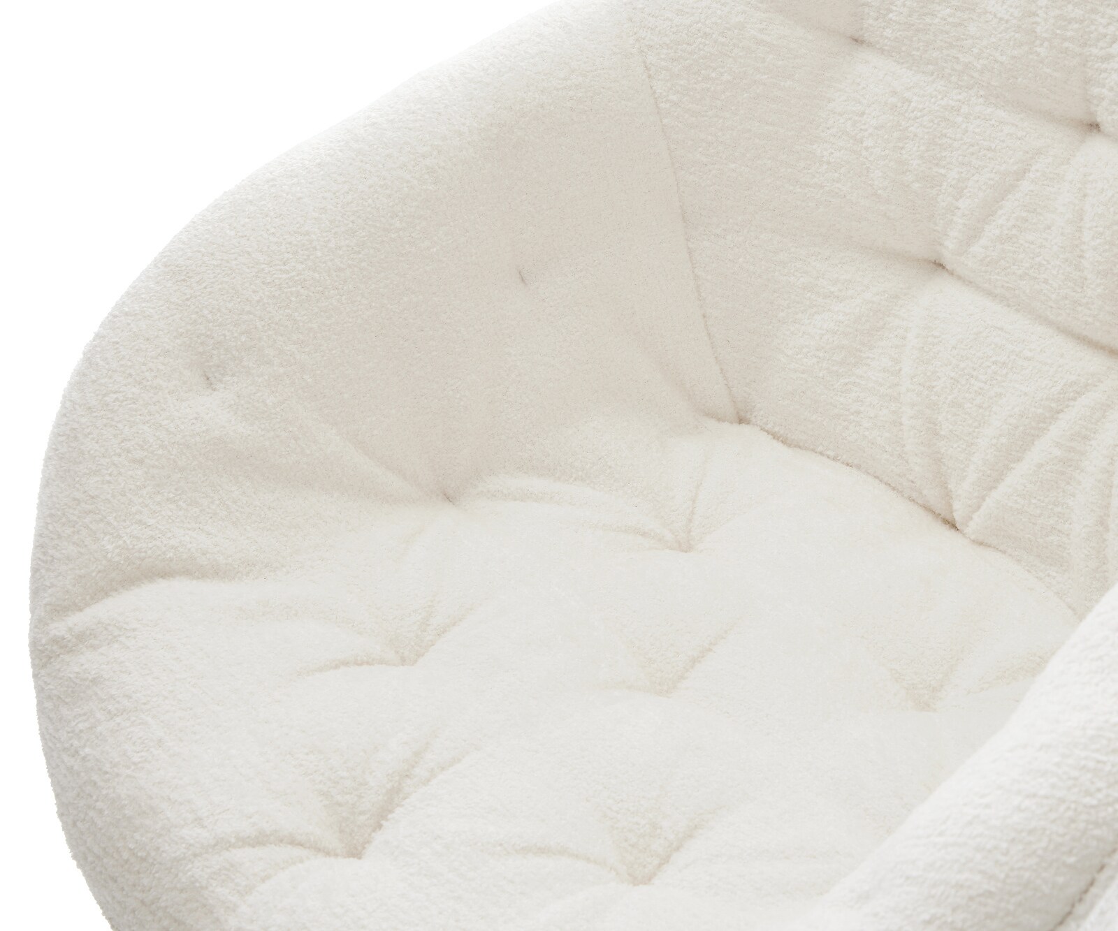 Esszimmerstuhl Gaio-Flex Bouclé Soft Beige 4-Fuß konisch Schwarz 3