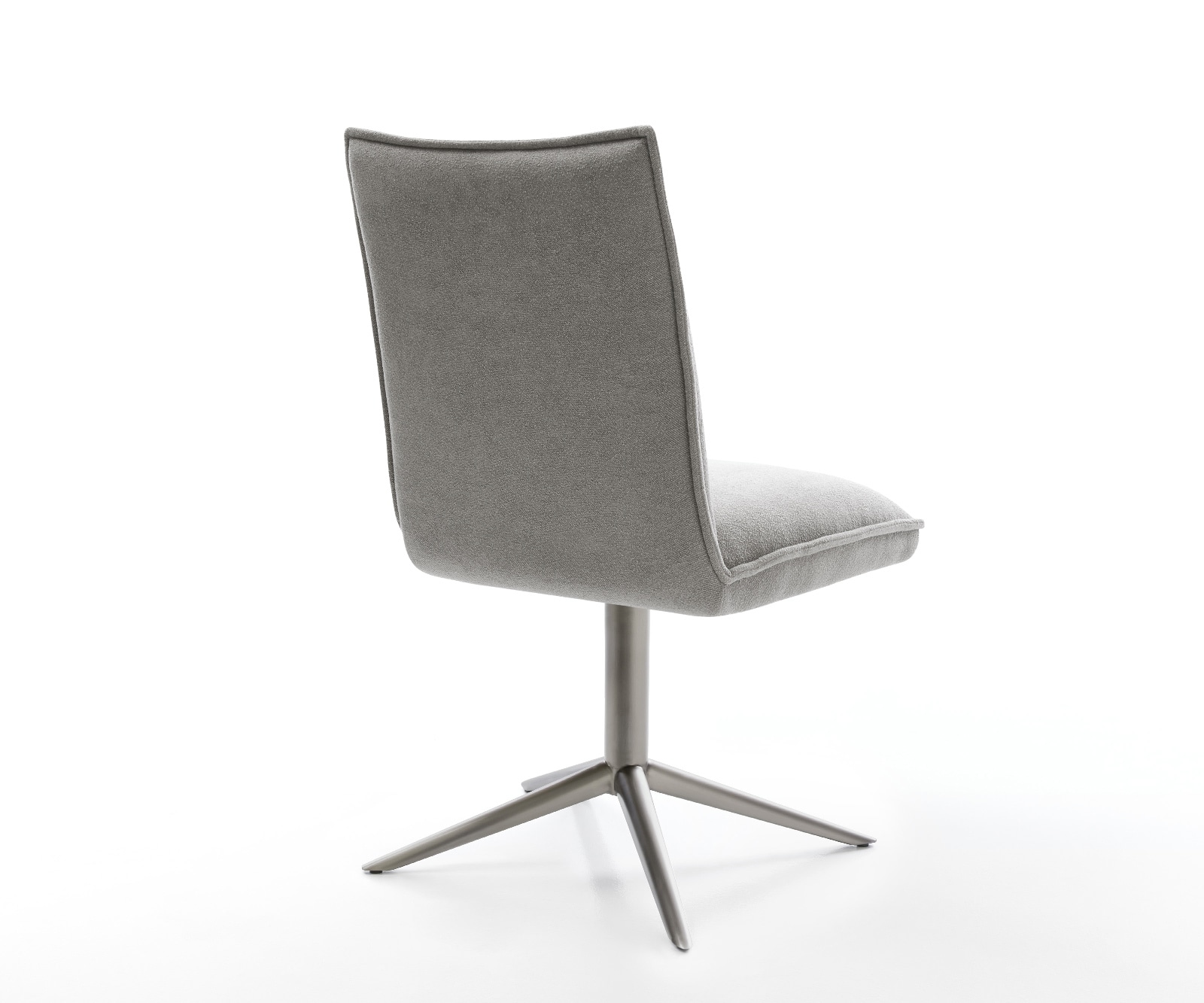 Drehstuhl Lelio-Flex Strukturstoff Soft Grau Fußkreuz Graphit 360° drehbar Wippfunktion Taschenfederkern 4