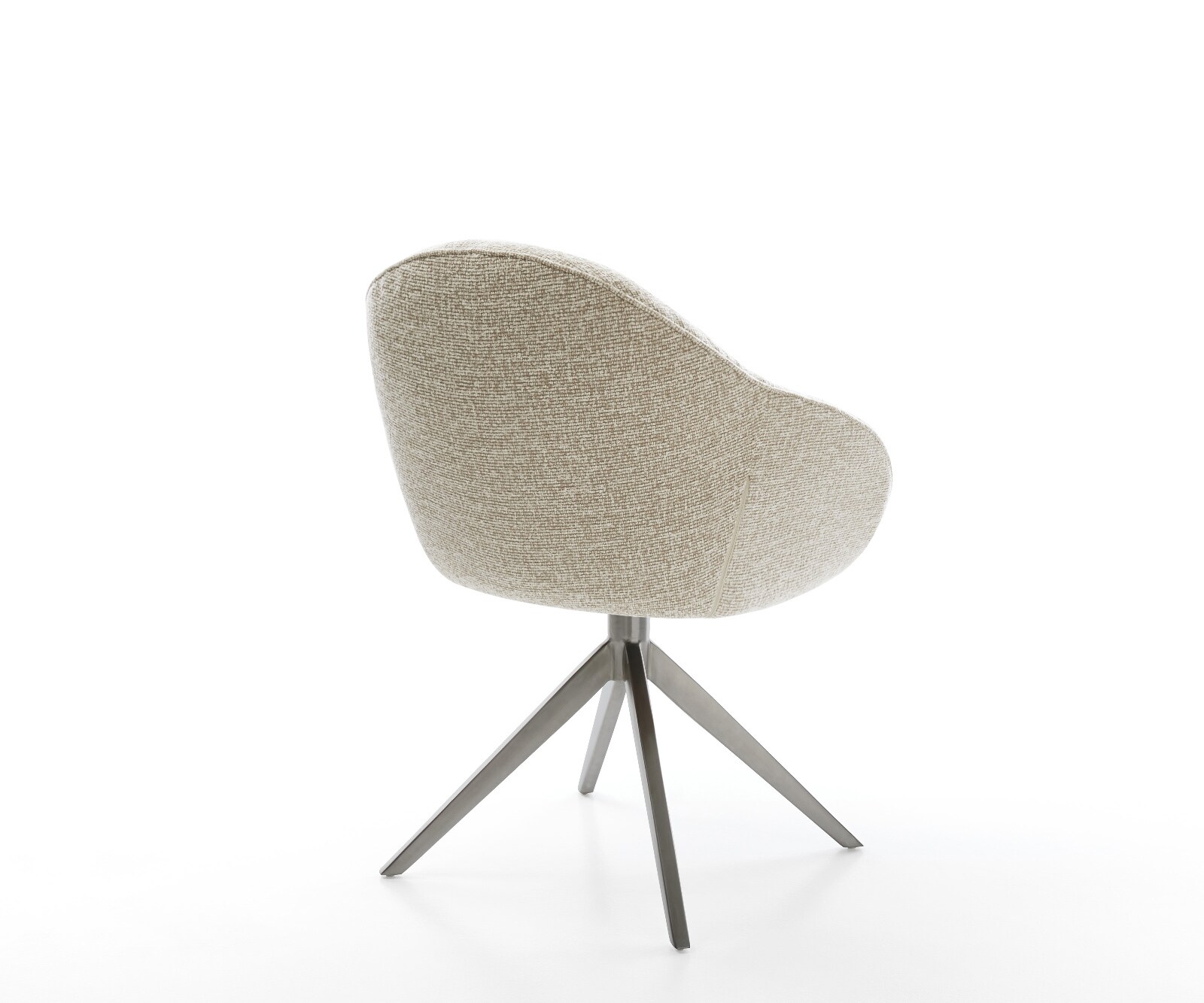 Drehstuhl Gaio-Flex Webstoff Soft Beige Kreuzgestell breit Graphit 360° drehbar Wippfunktion 5
