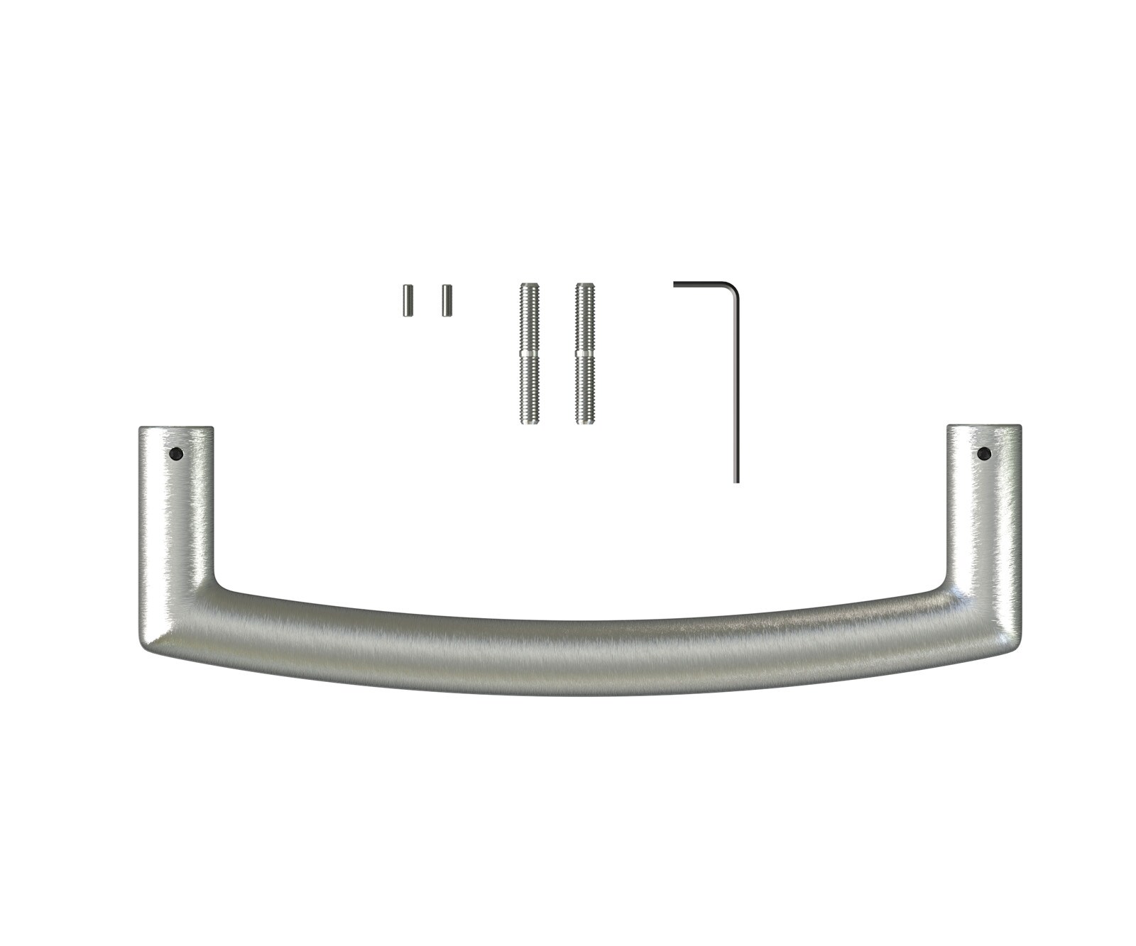 Stuhlgriff Flex-Rund Edelstahl Silber 1