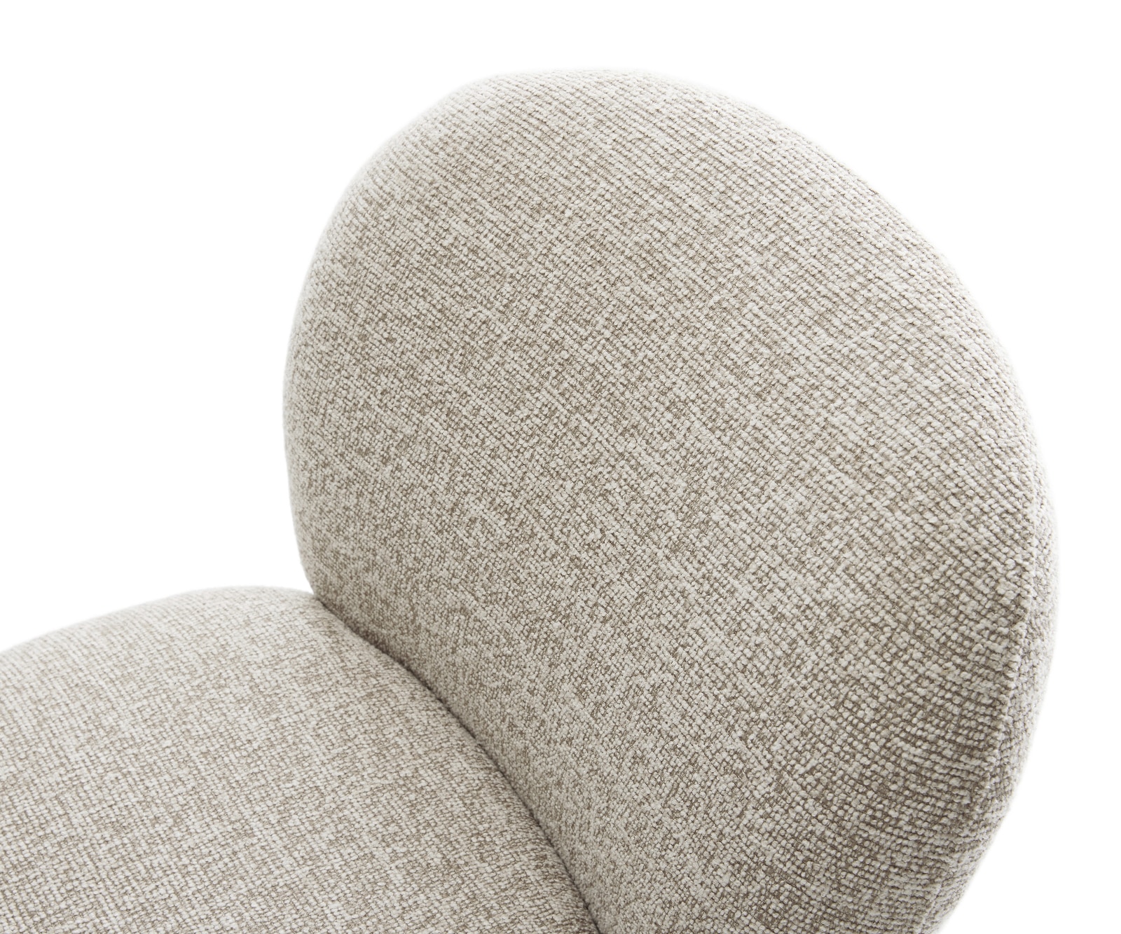 Drehstuhl Nube-Flex Webstoff Soft Beige Fußkreuz Edelstahl 360° drehbar Wippfunktion Taschenfederkern 4