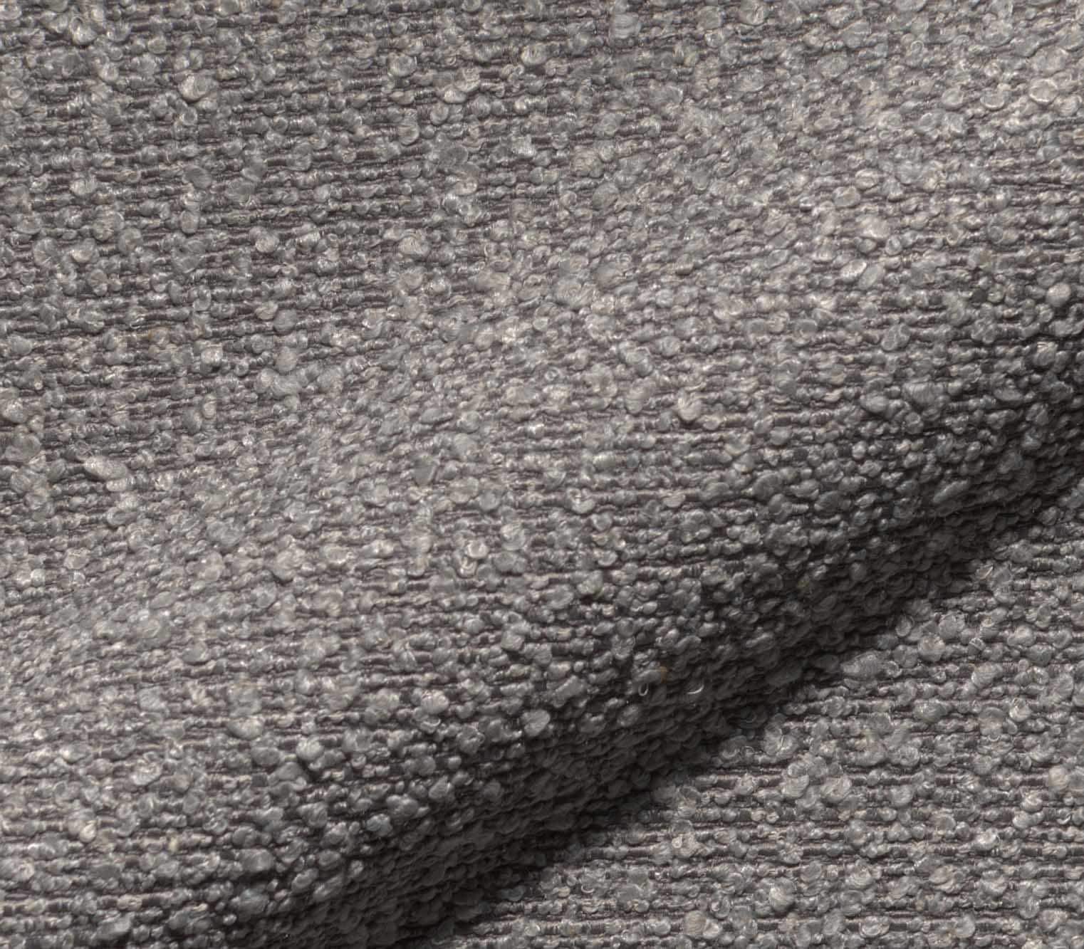 Freischwinger Nube-Flex mit Armlehnen Bouclé Silbergrau Freischwinger flach Effektfinish Titan Taschenfederkern 3
