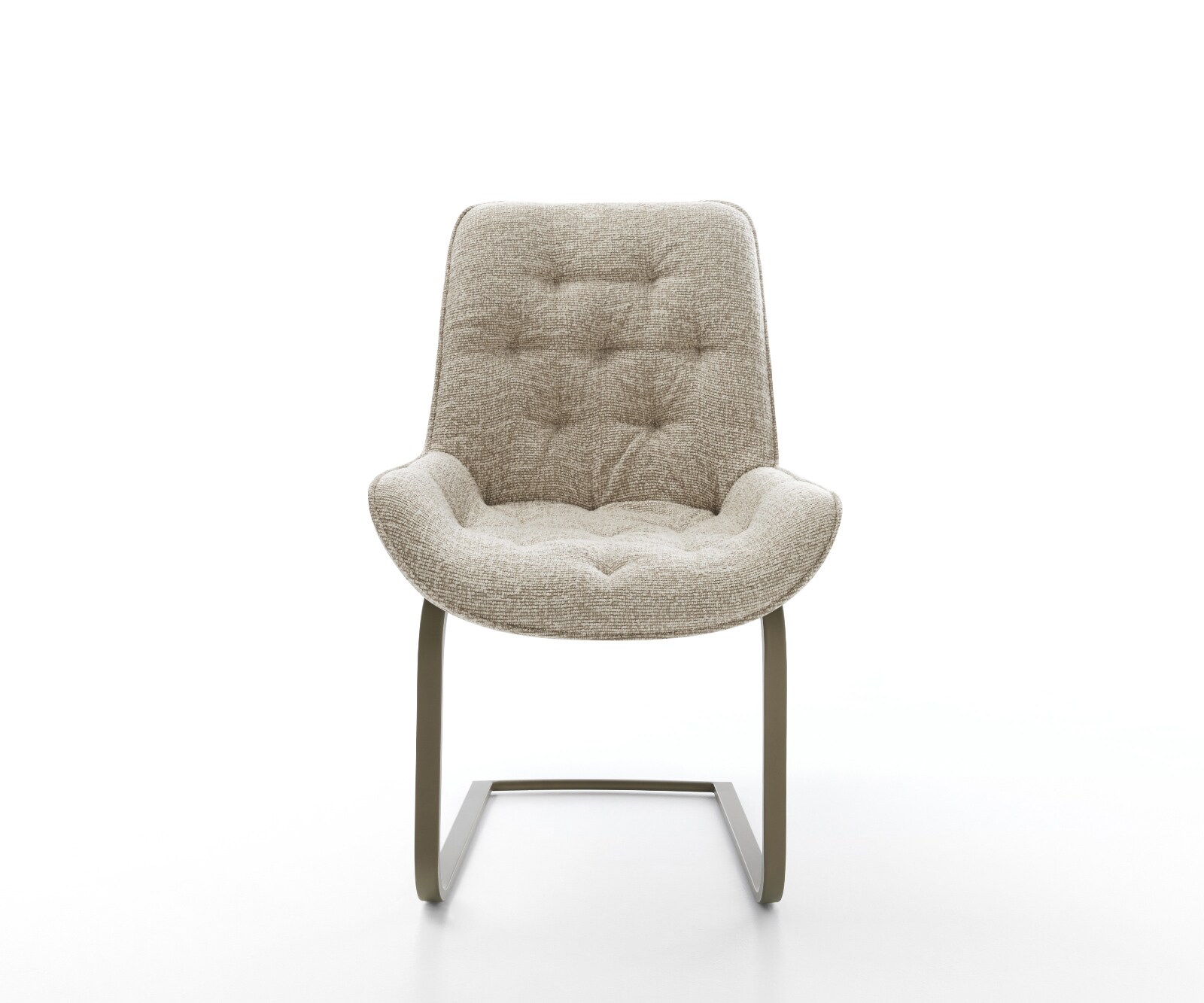 Freischwinger Taimi-Flex Webstoff Soft Beige Freischwinger flach Effektfinish Titan 2