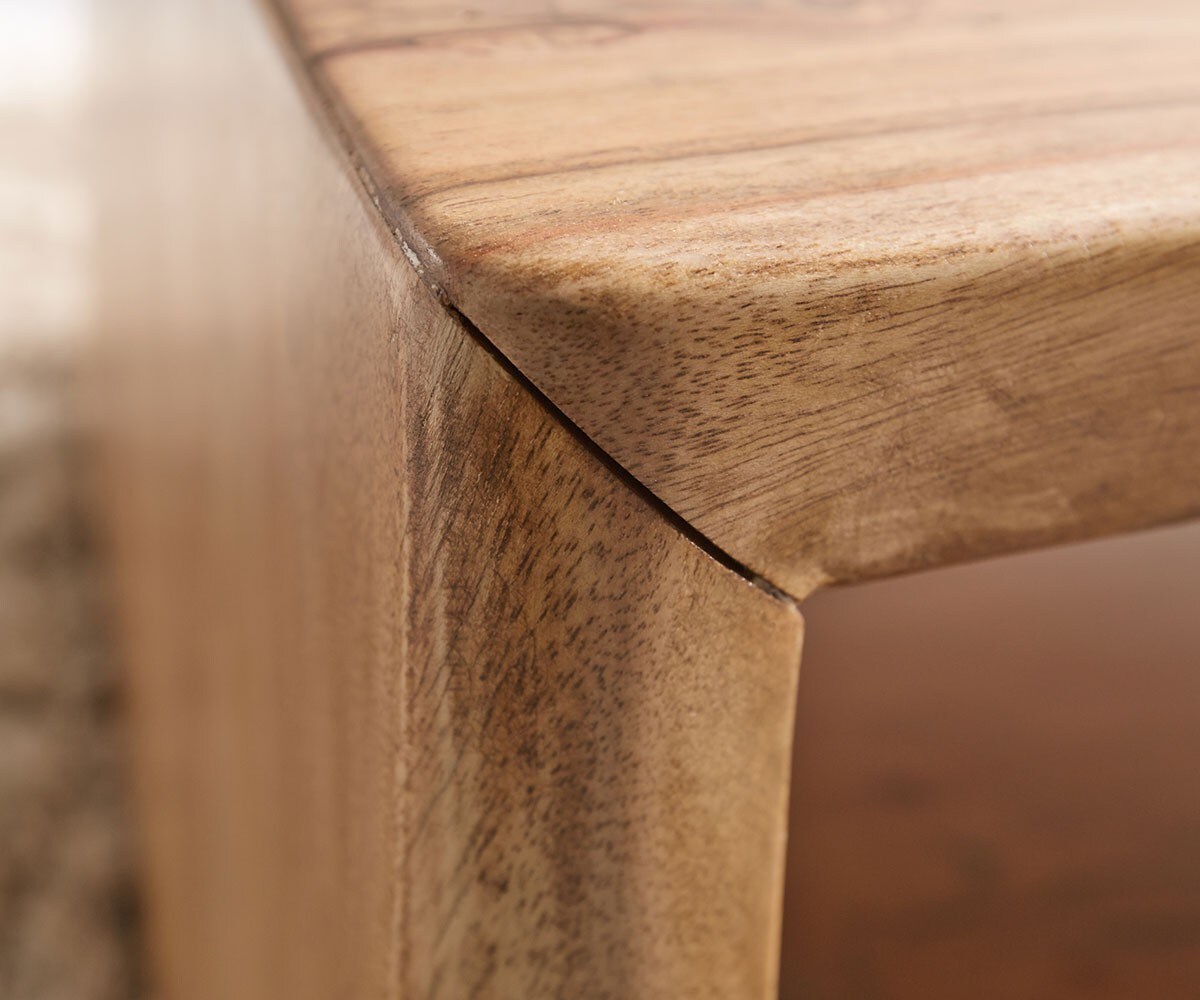 Couchtisch Live-Edge 130x60 cm Akazie Natur Baumkante 4