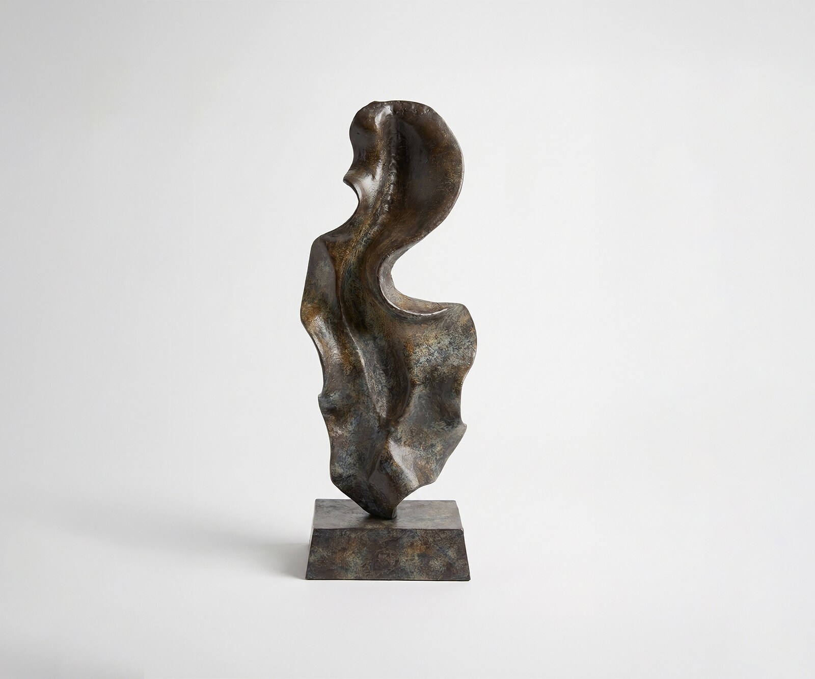 Sculpture Arvena l26 x P14 x H70 cm Aluminium Umbra Antica Faite main