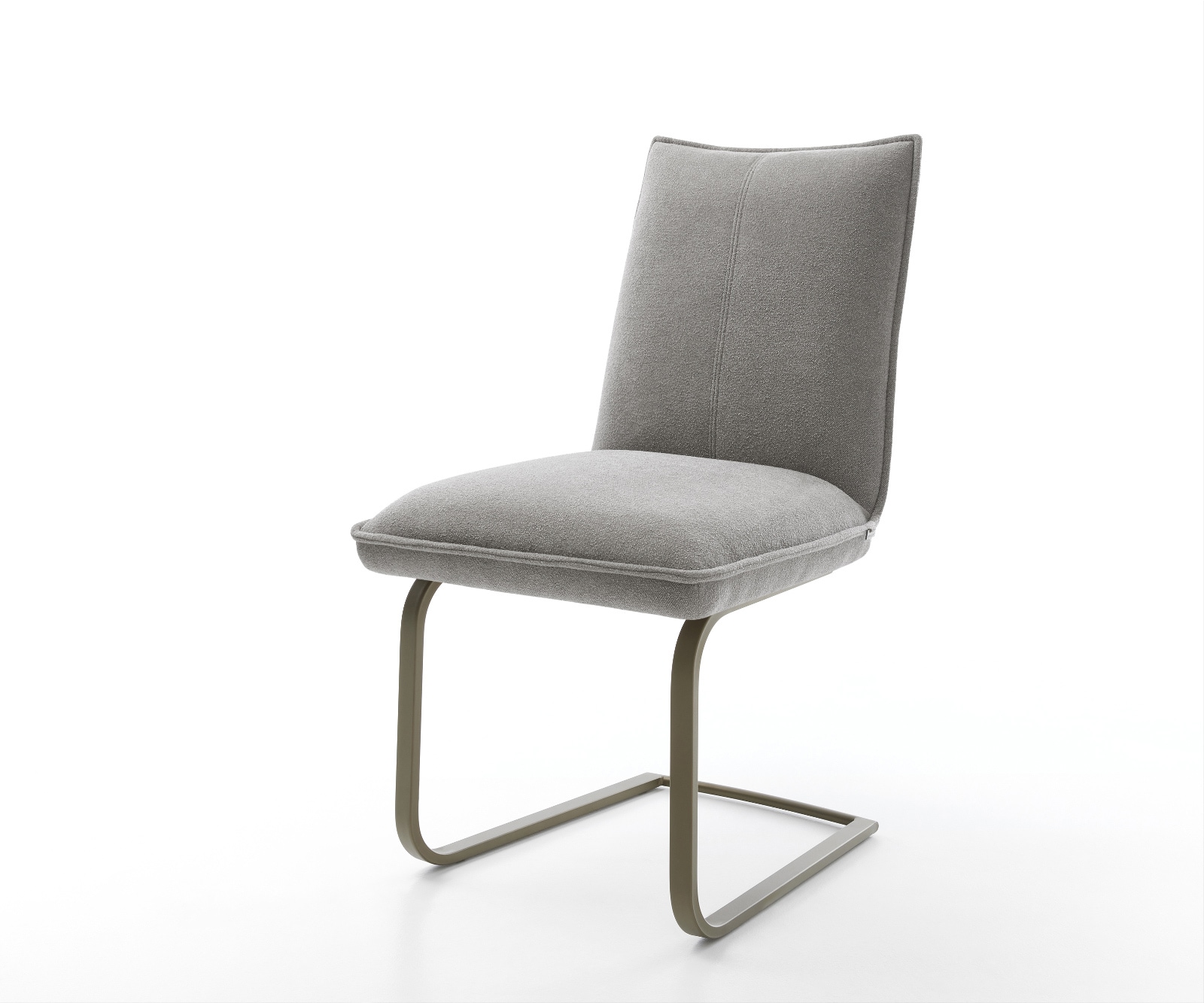 Freischwinger Lelio-Flex Strukturstoff Soft Grau Freischwinger flach Effektfinish Titan Taschenfederkern