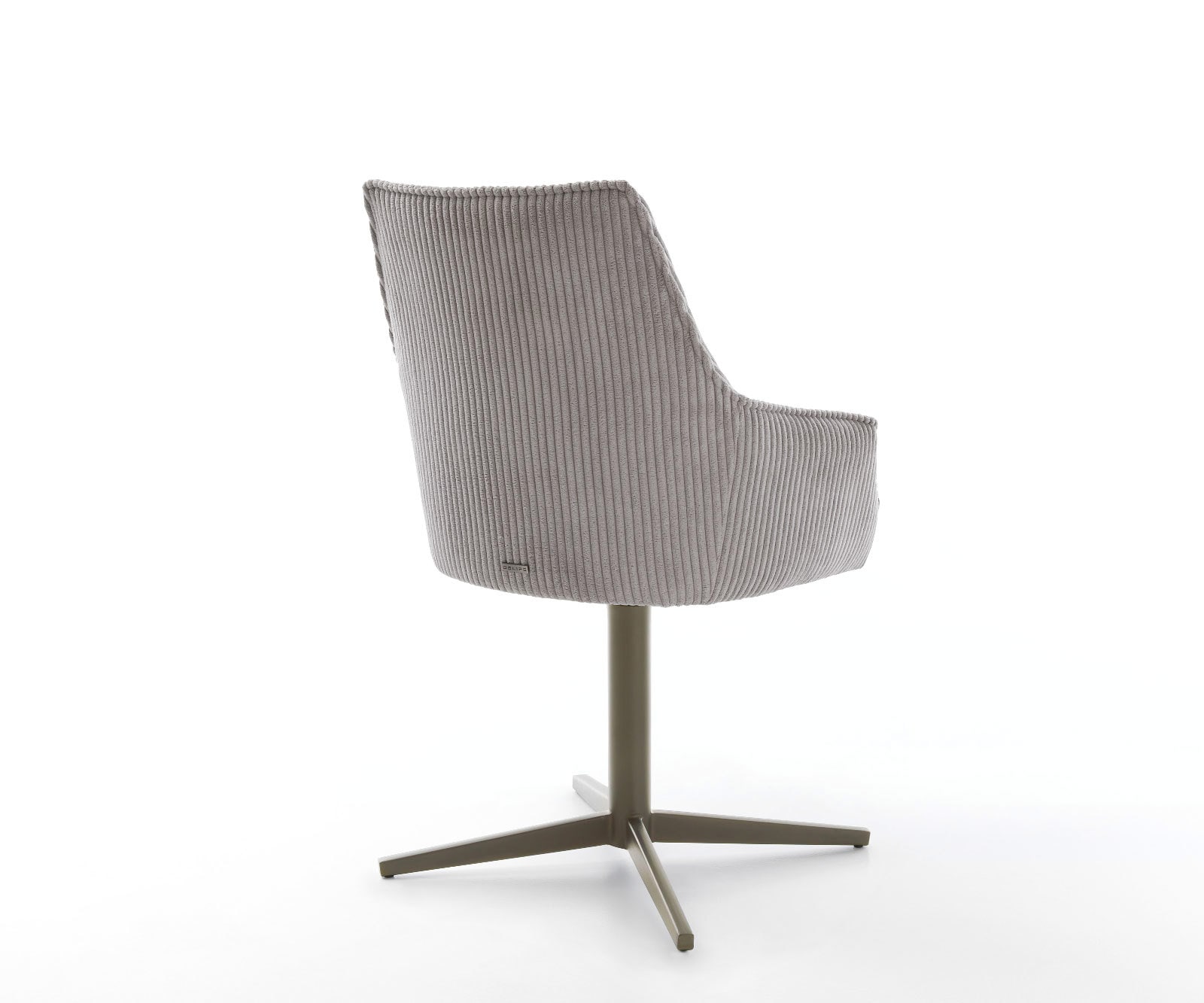 Drehstuhl Alja-Flex mit Armlehnen Cord Silbergrau Fußkreuz Effektfinish Titan 360° drehbar Taschenfederkern 4 Drehstuhl Alja-Flex mit Armlehnen Cord Silbergrau Fußkreuz Effektfinish Titan 360° drehbar Taschenfederkern 4