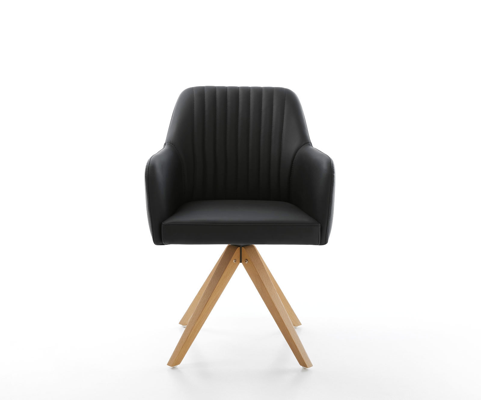 Esszimmerstuhl Greg-Flex Echt-Leder Schwarz Holzgestell kantig Natur Taschenfederkern 1 Esszimmerstuhl Greg-Flex Echt-Leder Schwarz Holzgestell kantig Natur Taschenfederkern 1