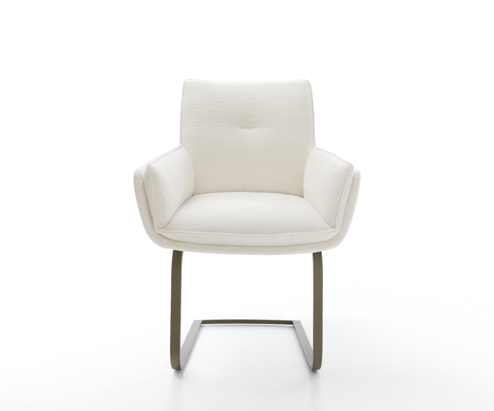 Freischwinger Nela-Flex Bouclé Soft Beige Freischwinger flach Effektfinish Titan 2
