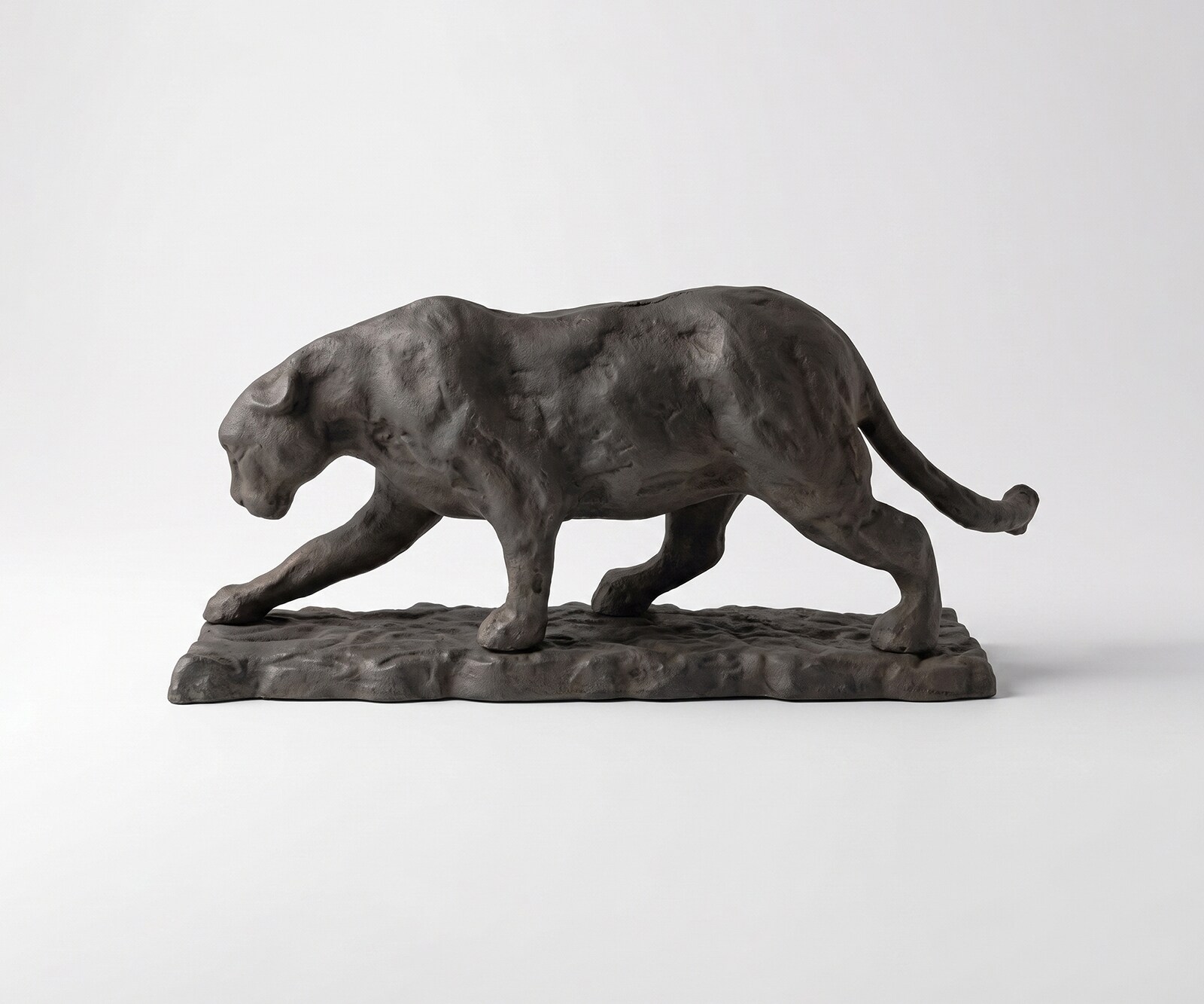 Figurine Panthera l9 x P33 x H14 cm Aluminium Basalt Moulée