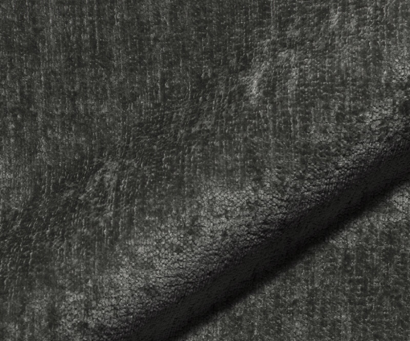 Stoffmuster Chenille Anthrazit