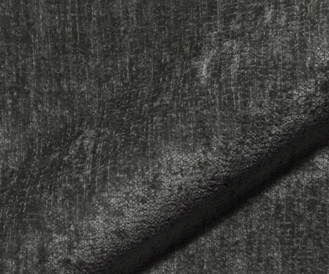 Stoffmuster Chenille Anthrazit