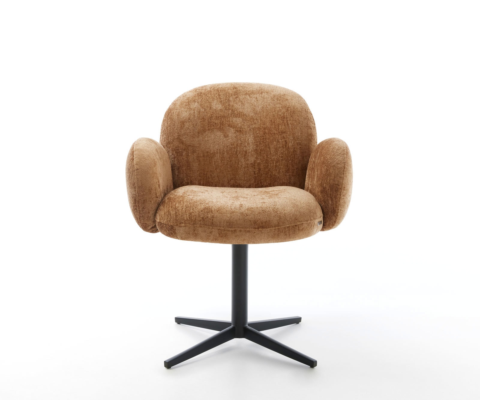 Drehstuhl Nube-Flex mit Armlehnen Chenille Rost Fußkreuz Schwarz 360° drehbar Taschenfederkern 1 Drehstuhl Nube-Flex mit Armlehnen Chenille Rost Fußkreuz Schwarz 360° drehbar Taschenfederkern 1