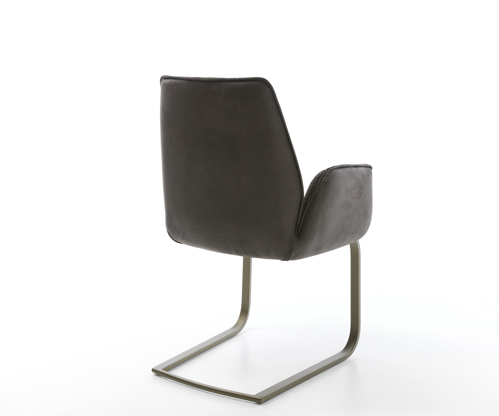 Freischwinger Zoa-Flex Materialmix Schwarz Freischwinger flach Effektfinish Titan Taschenfederkern 5