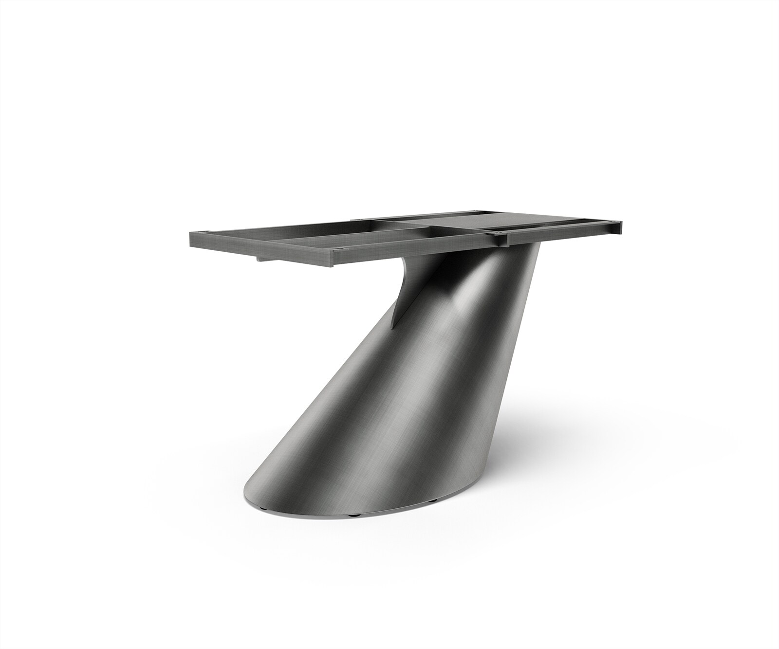 Tischgestell Cono Metallic Silber