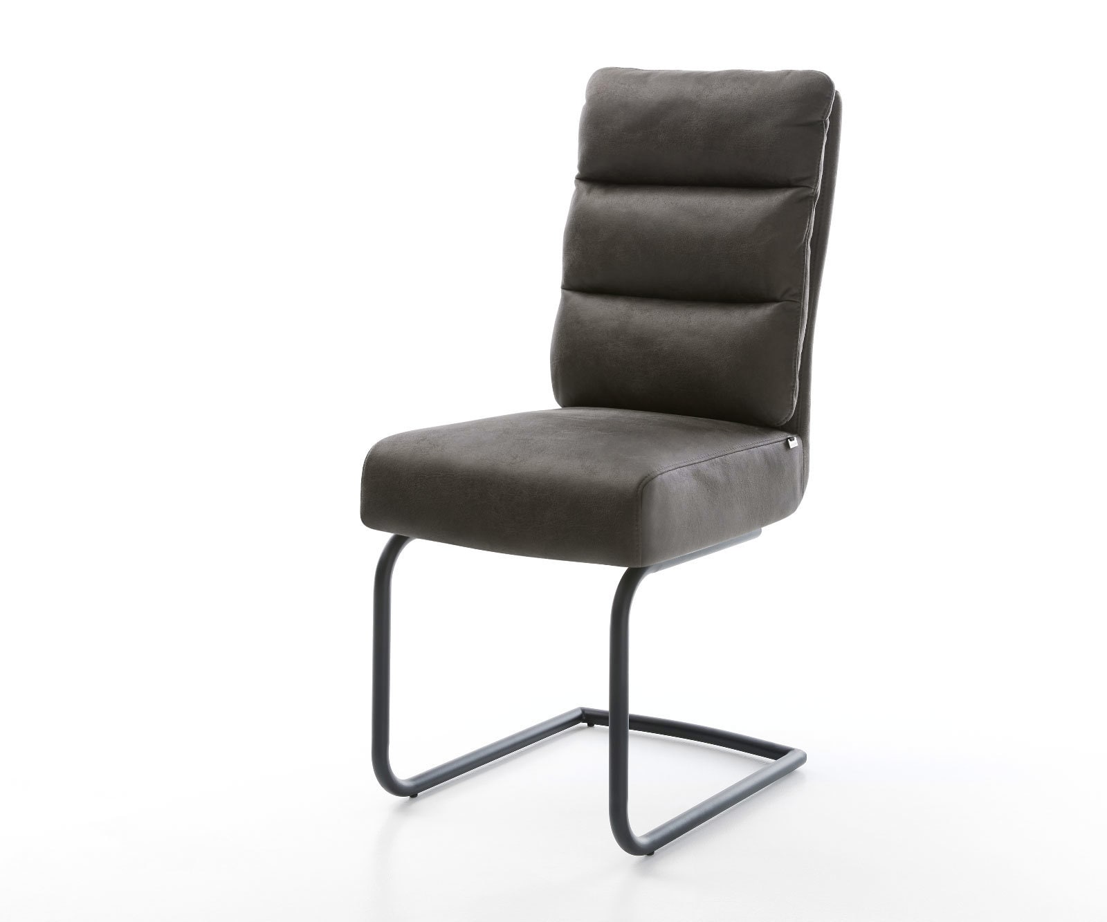Freischwinger Pela-Flex Mikrofaser Anthrazit Vintage Freischwinger rund Sch günstig online kaufen