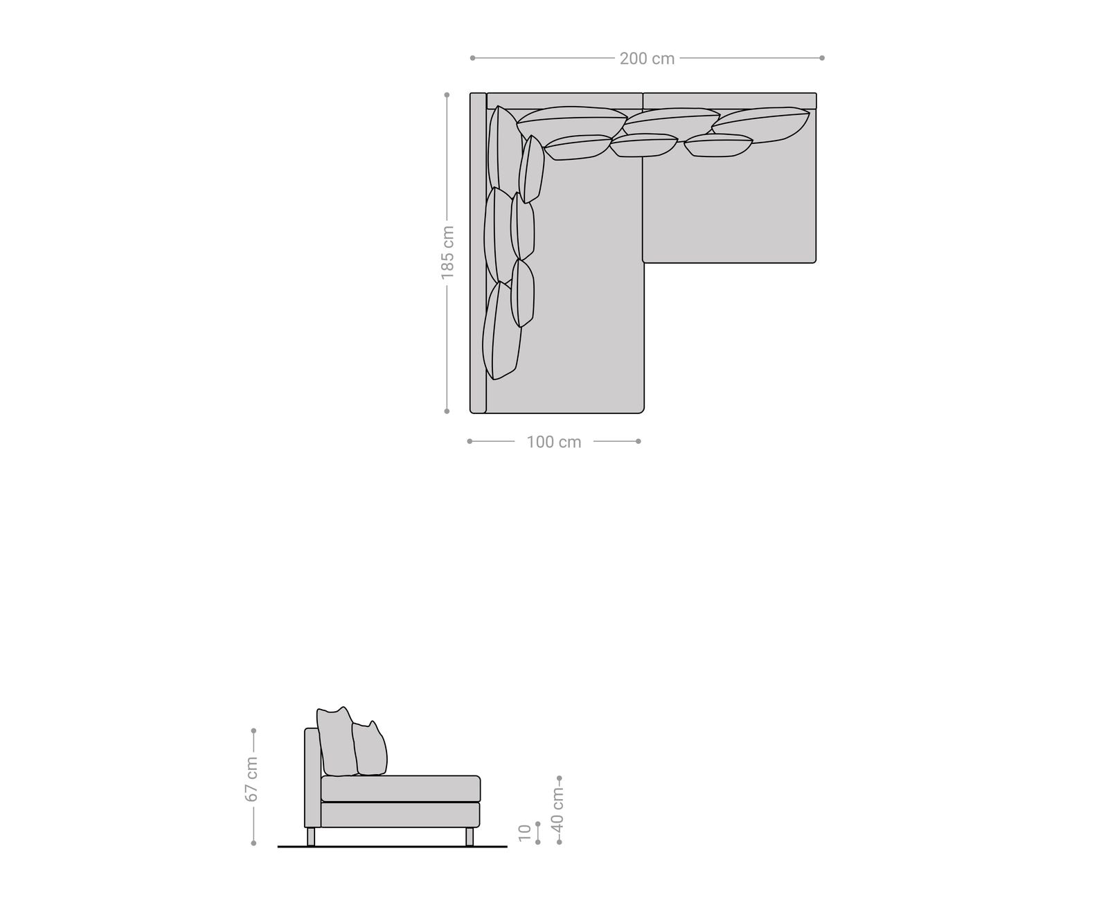 Ecksofa Clovis Weiss Hellgrau Ottomane Links Modulsofa 6 Ecksofa Clovis Weiss Hellgrau Ottomane Links Modulsofa 6