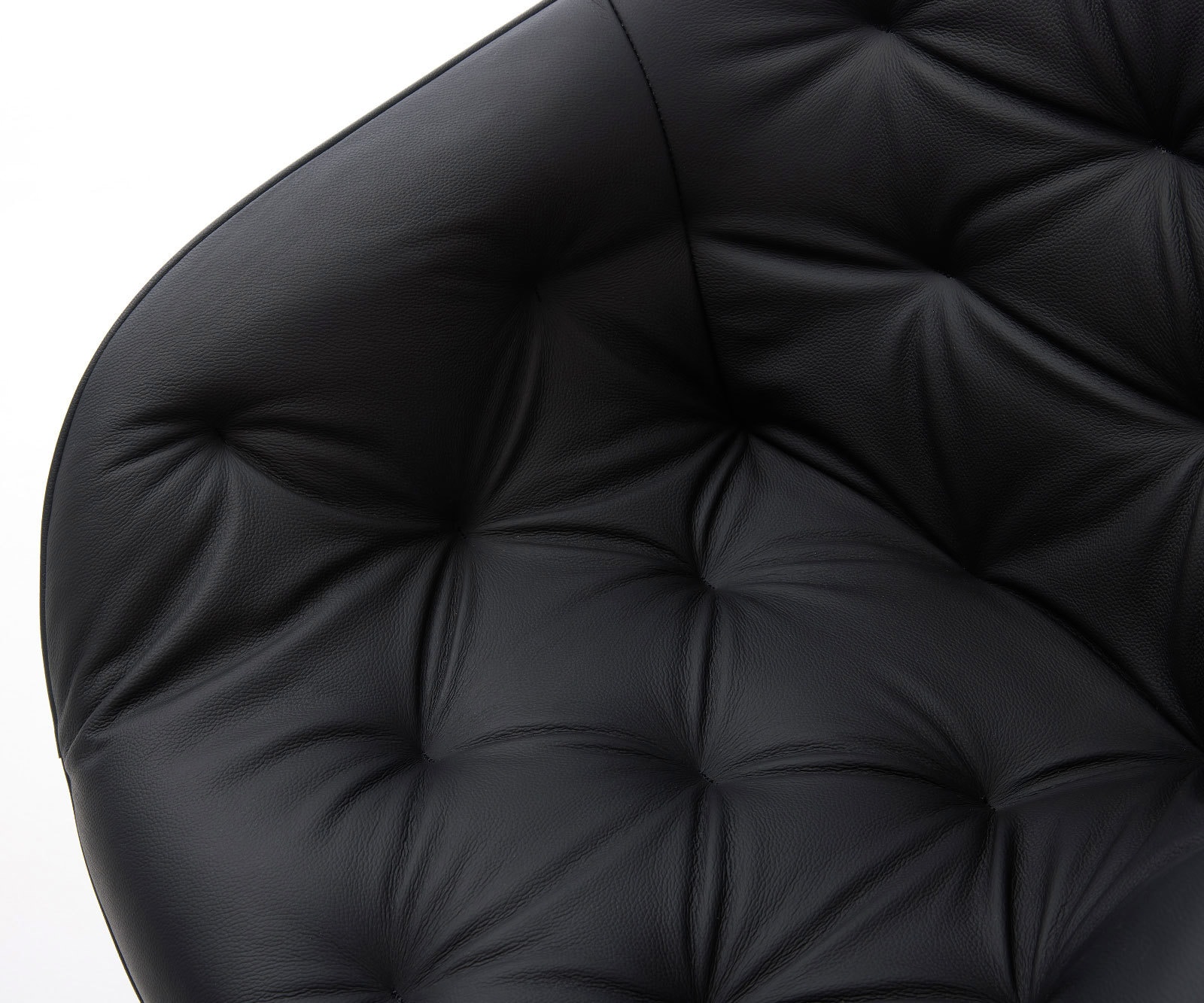 Drehstuhl Gaio-Flex Echt-Leder Schwarz Kreuzgestell breit Edelstahl 360° drehbar Wippfunktion 3 Drehstuhl Gaio-Flex Echt-Leder Schwarz Kreuzgestell breit Edelstahl 360° drehbar Wippfunktion 3