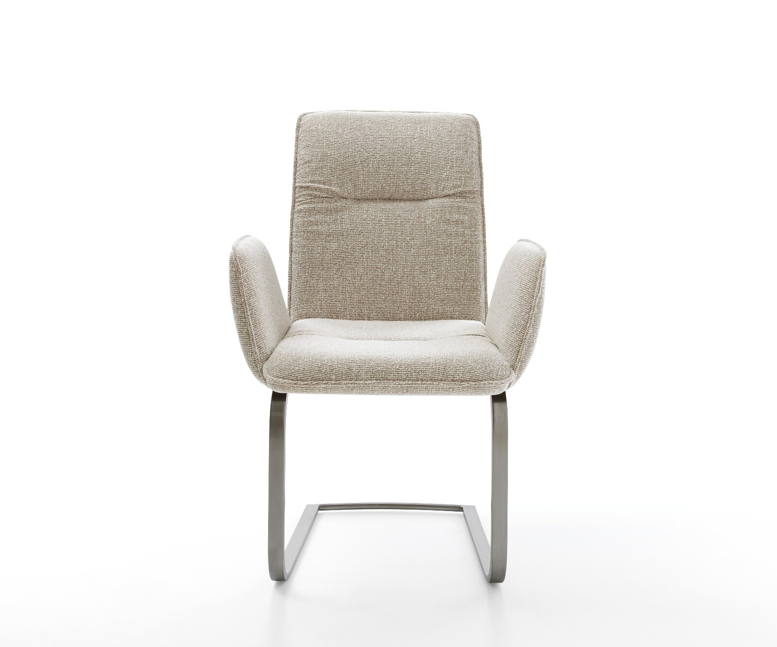 Freischwinger Vinja-Flex Webstoff Soft Beige Freischwinger flach Graphit 1