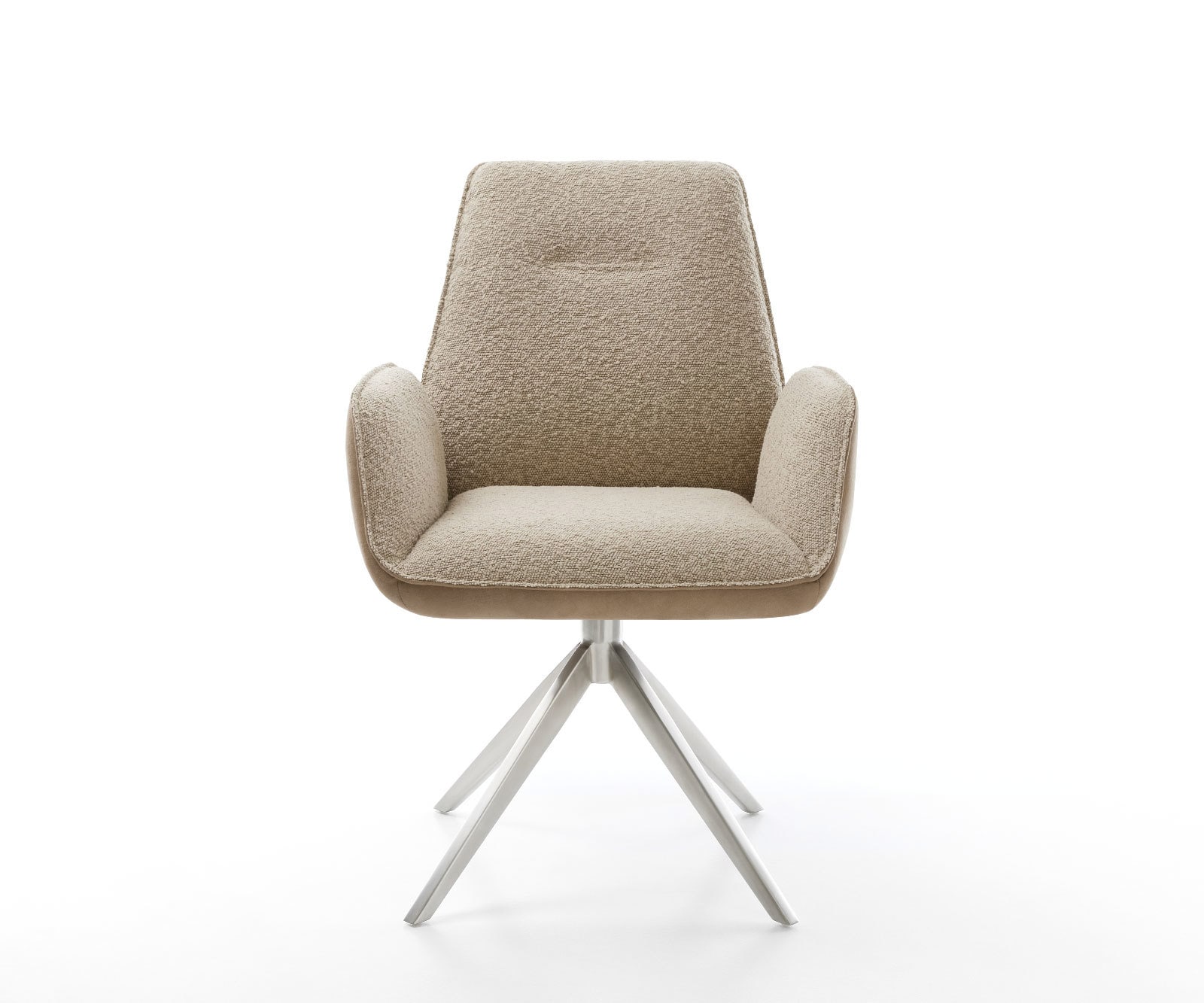 Drehstuhl Zoa-Flex Materialmix Schlamm Kreuzgestell breit Edelstahl 360° drehbar Taschenfederkern 1 Drehstuhl Zoa-Flex Materialmix Schlamm Kreuzgestell breit Edelstahl 360° drehbar Taschenfederkern 1
