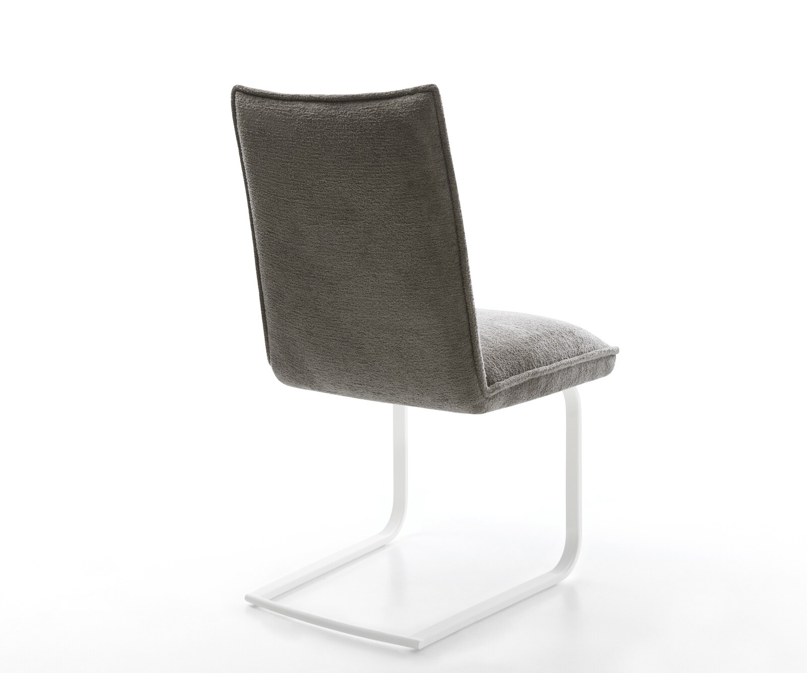 Freischwinger Lelio-Flex Bouclé Soft Schlamm Freischwinger flach Weiß Taschenfederkern 5
