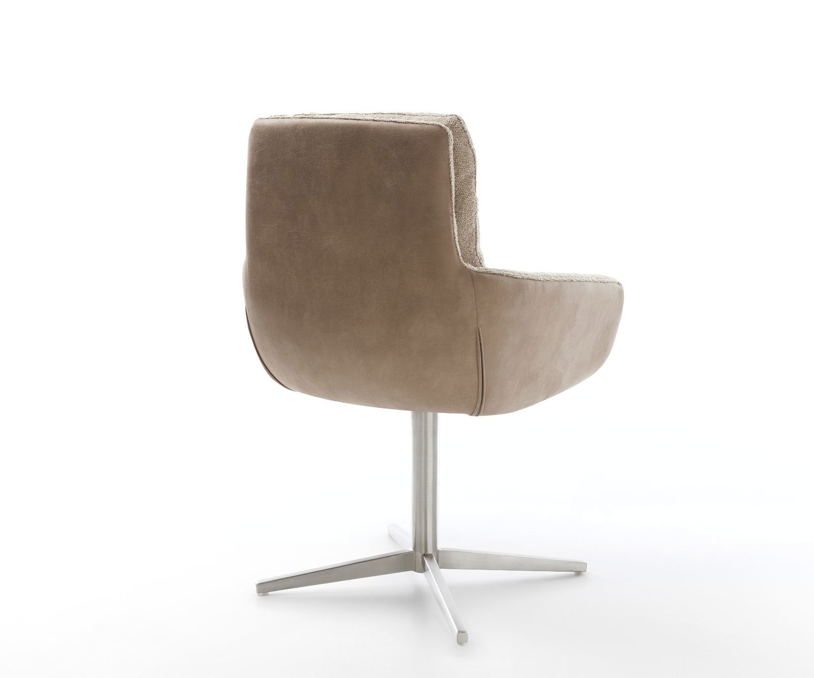 Drehstuhl Abelia-Flex mit Armlehnen Materialmix Schlamm Fußkreuz Edelstahl 360° drehbar 4 Drehstuhl Abelia-Flex mit Armlehnen Materialmix Schlamm Fußkreuz Edelstahl 360° drehbar 4