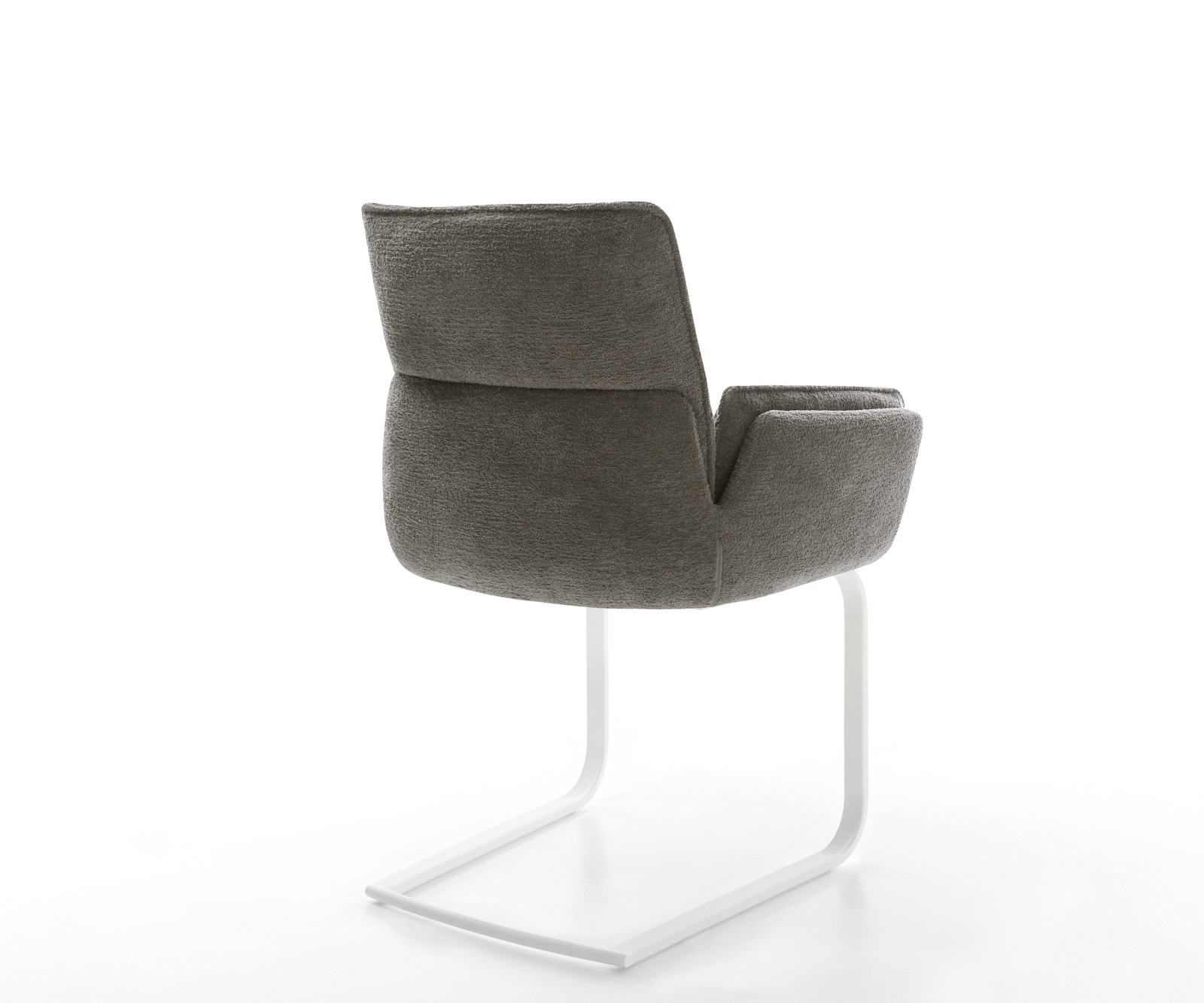 Freischwinger Nela-Flex Bouclé Soft Schlamm Freischwinger flach Weiß 5