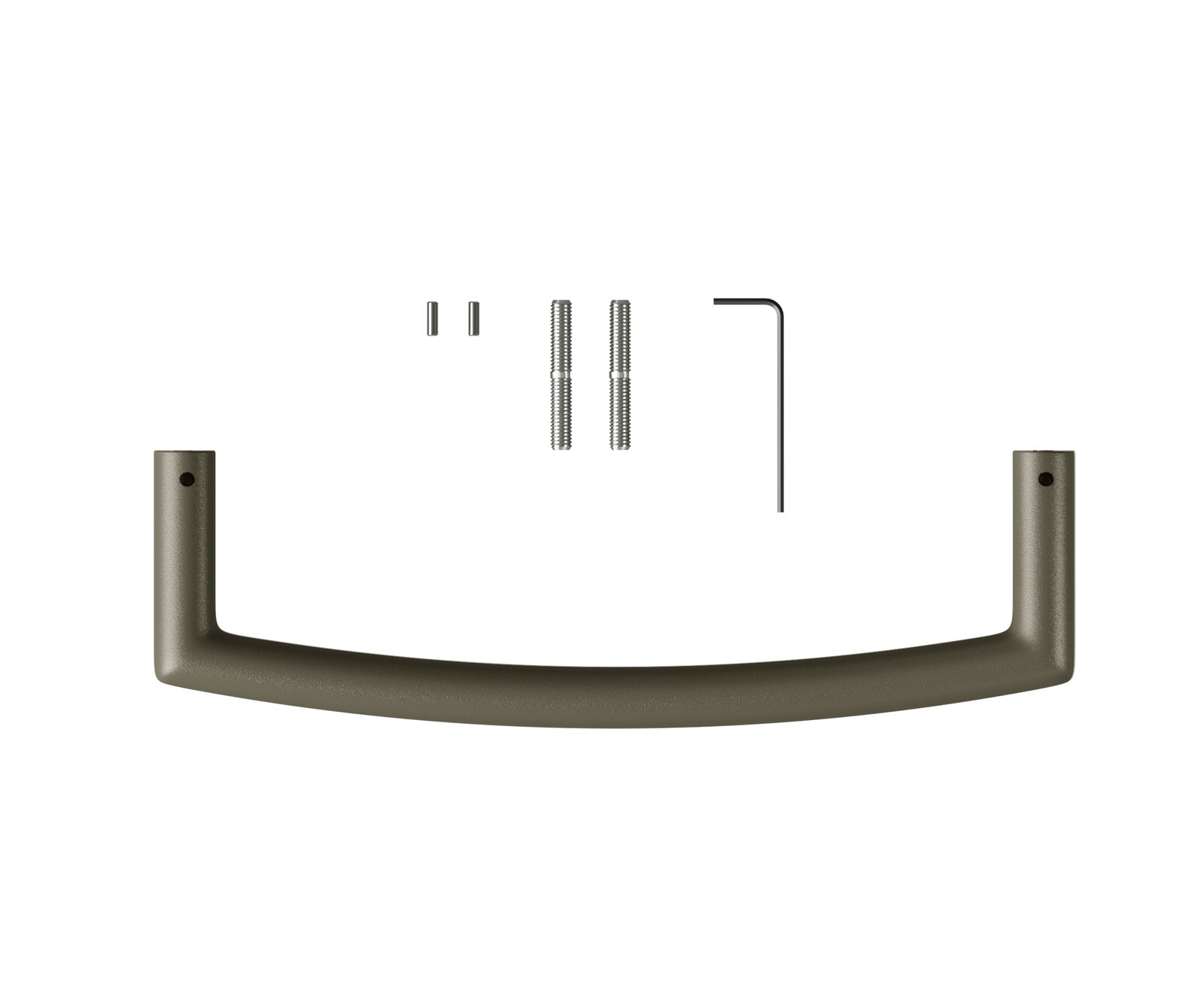 Stuhlgriff Flex-Flach Metall Effektlackierung Titan 1