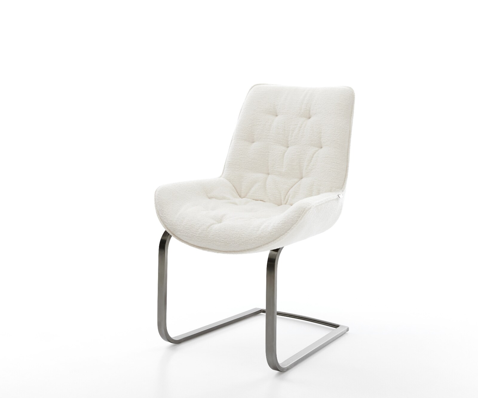 Freischwinger Taimi-Flex Bouclé Soft Beige Freischwinger flach Graphit günstig online kaufen