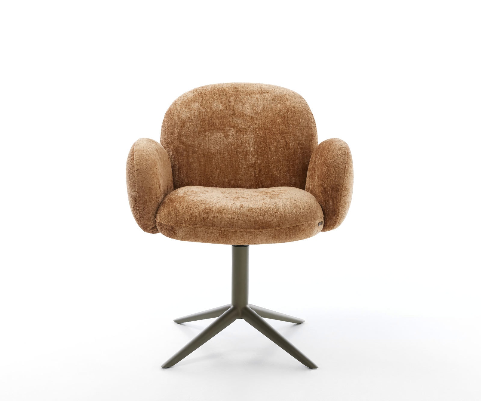 Drehstuhl Nube-Flex mit Armlehnen Chenille Rost Fußkreuz Effektfinish Titan 360° drehbar Wippfunktion Taschenfederkern 1 Drehstuhl Nube-Flex mit Armlehnen Chenille Rost Fußkreuz Effektfinish Titan 360° drehbar Wippfunktion Taschenfederkern 1