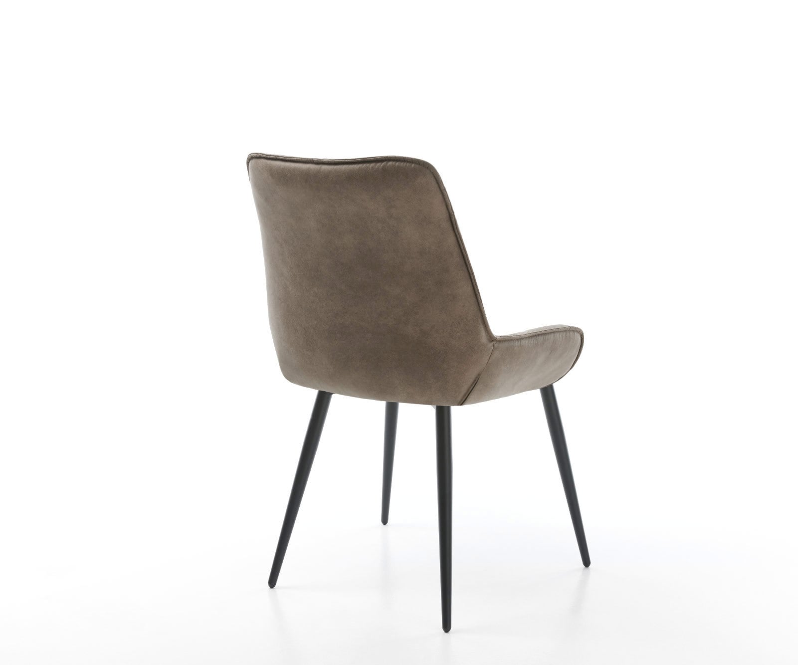 Esszimmerstuhl Taimi-Flex Mikrofaser Taupe Vintage 4-Fuß konisch Schwarz 5 Esszimmerstuhl Taimi-Flex Mikrofaser Taupe Vintage 4-Fuß konisch Schwarz 5