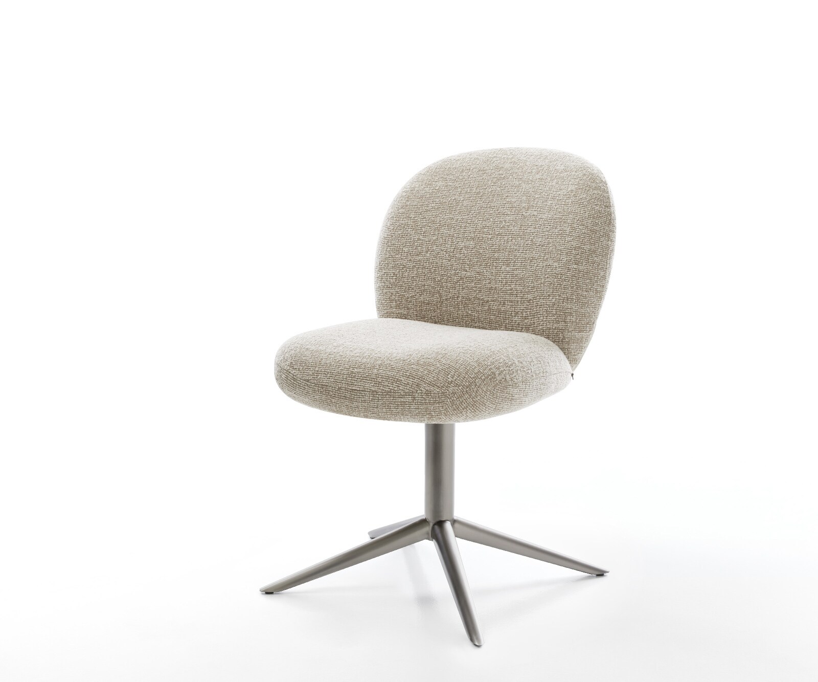 Drehstuhl Nube-Flex Webstoff Soft Beige Fußkreuz Graphit 360° drehbar Wippf günstig online kaufen