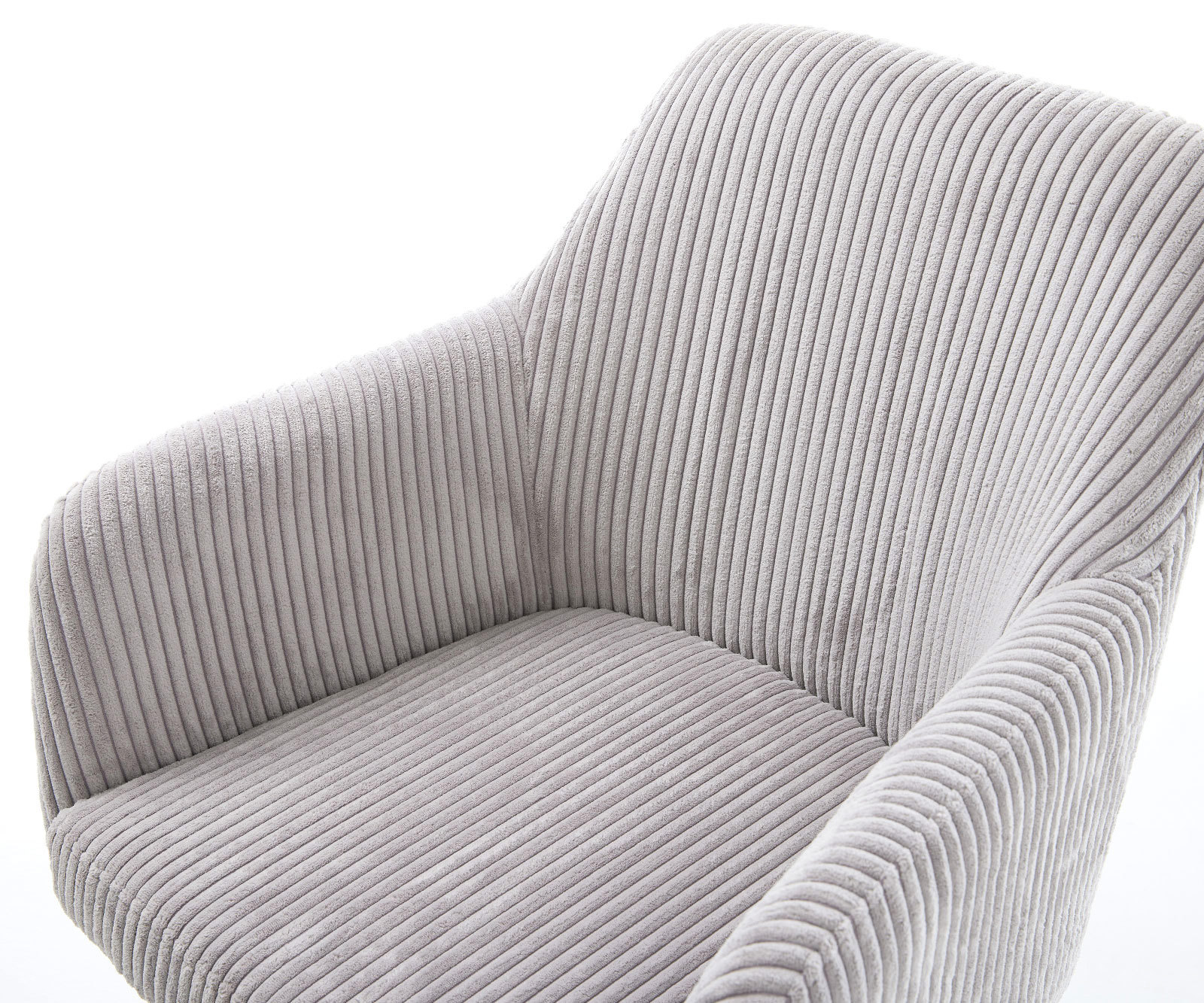 Esszimmerstuhl Greg-Flex Cord Silbergrau 4-Fuß konisch Schwarz Taschenfederkern 3 Esszimmerstuhl Greg-Flex Cord Silbergrau 4-Fuß konisch Schwarz Taschenfederkern 3